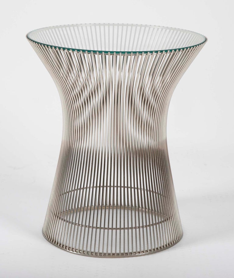 Warren Platner NickelPlated Side Table For Sale at 1stdibs