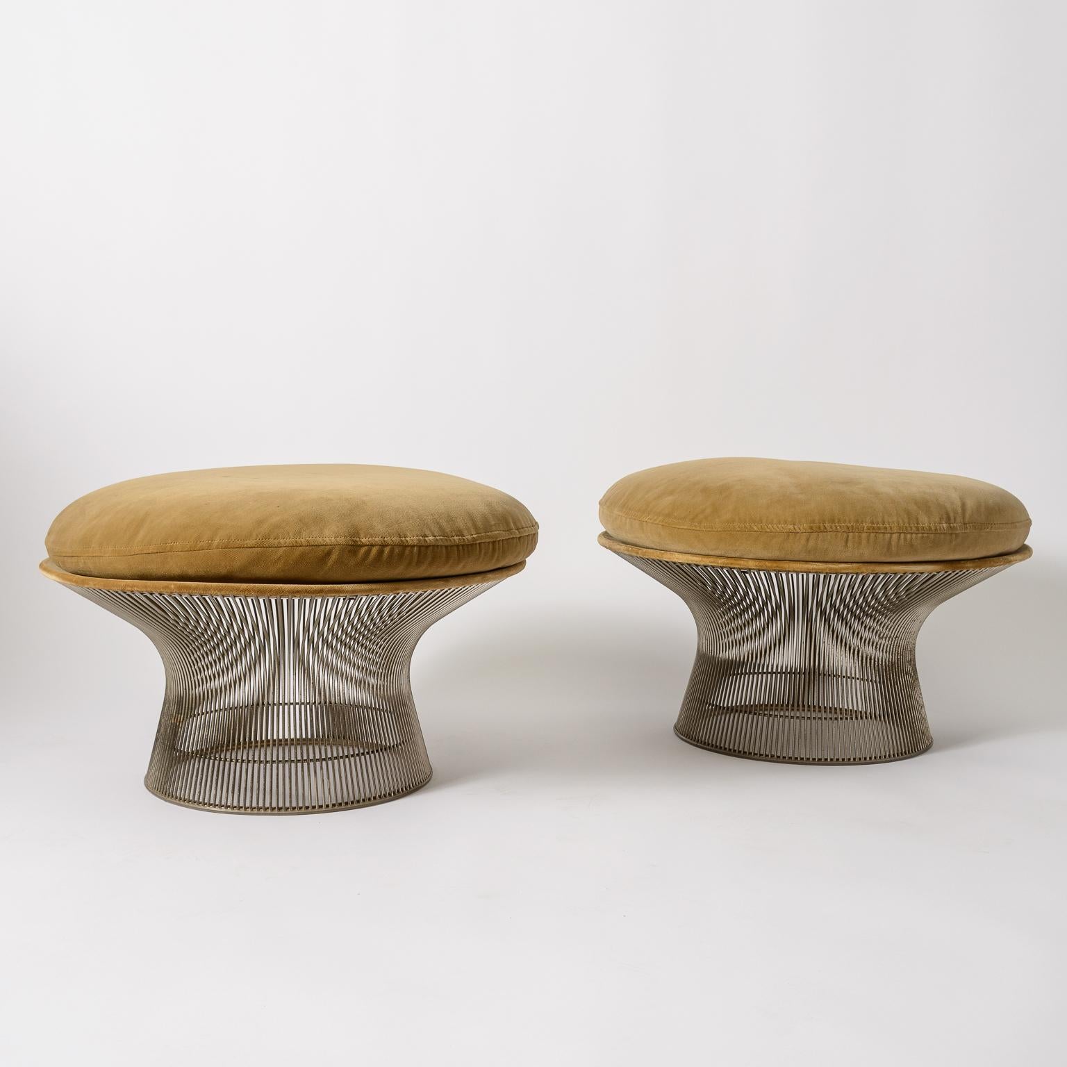North American Warren Platner Ottomans/Stools for Knoll For Sale