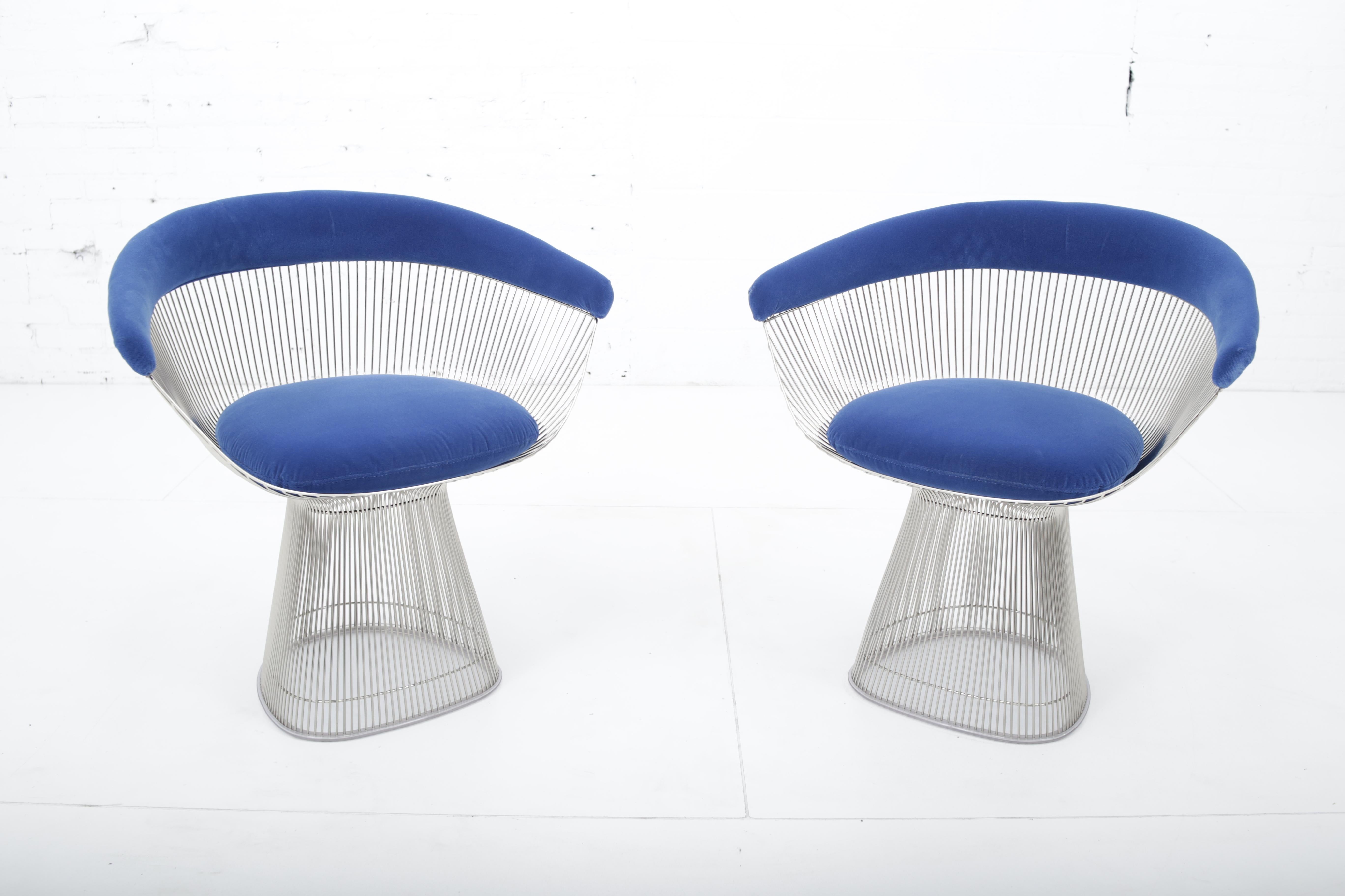 Mid-Century Modern Warren Platner Pair of Side Chairs