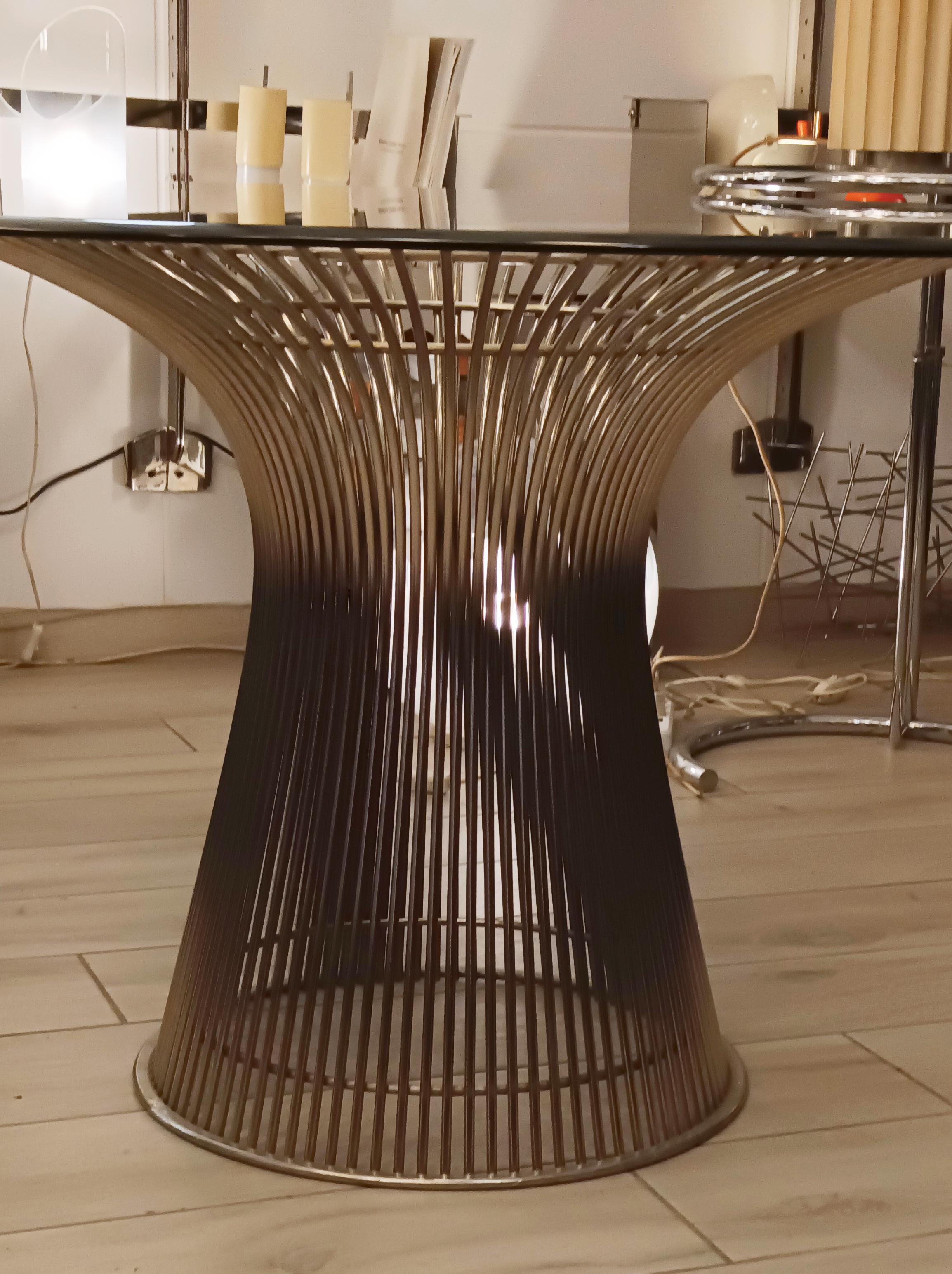 Warren Platner pour Knoll Ensemble de chaises et table de salle à manger, Italie, années 1960 Bon état - En vente à Naples, IT
