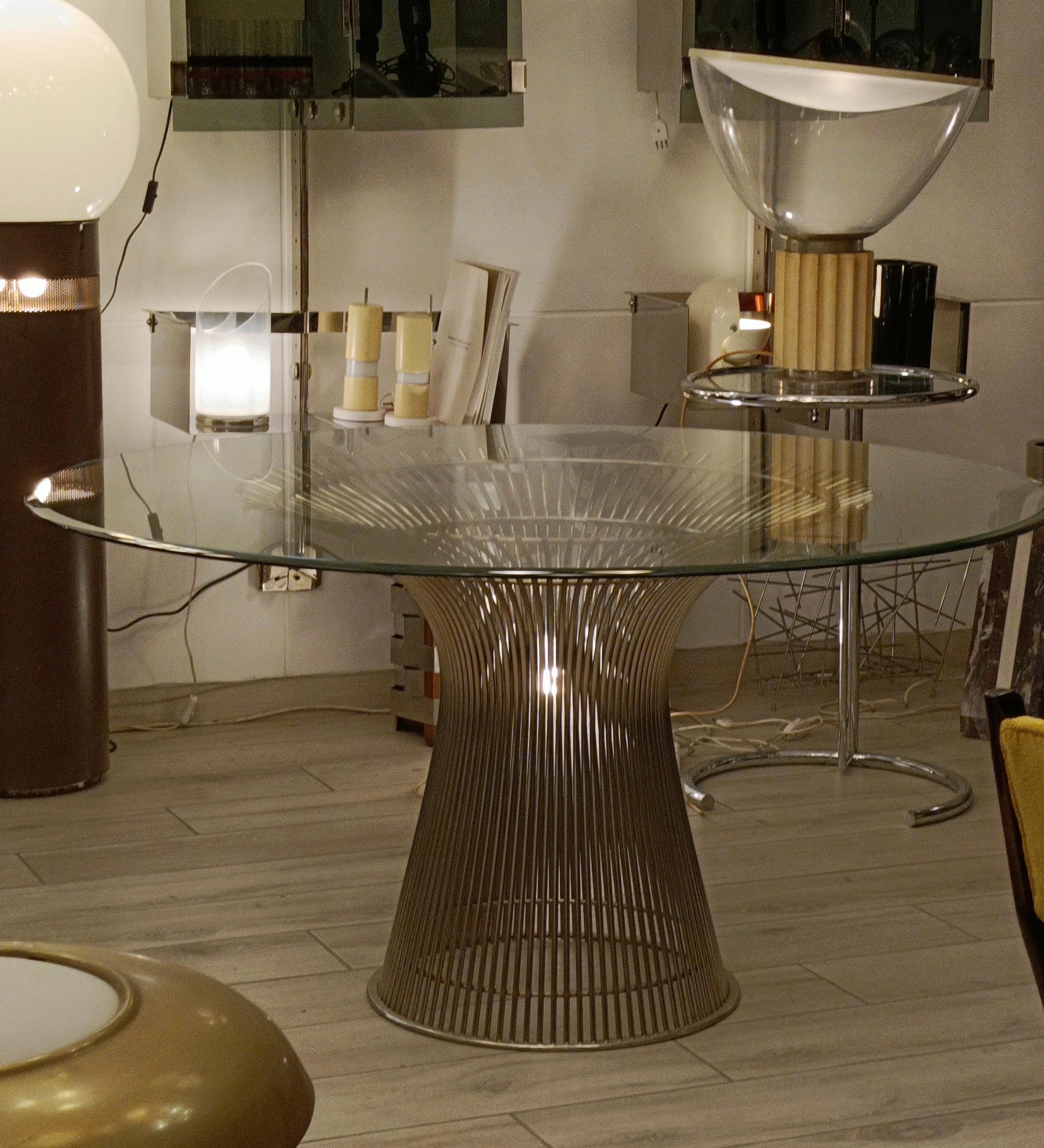 Mid-20th Century Warren Platner pour Knoll Ensemble de chaises et table de salle à manger, Italie, années 1960 en vente