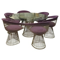 Warren Platner for Knoll Set of & Chairs and Dining Table, Italy 1960s