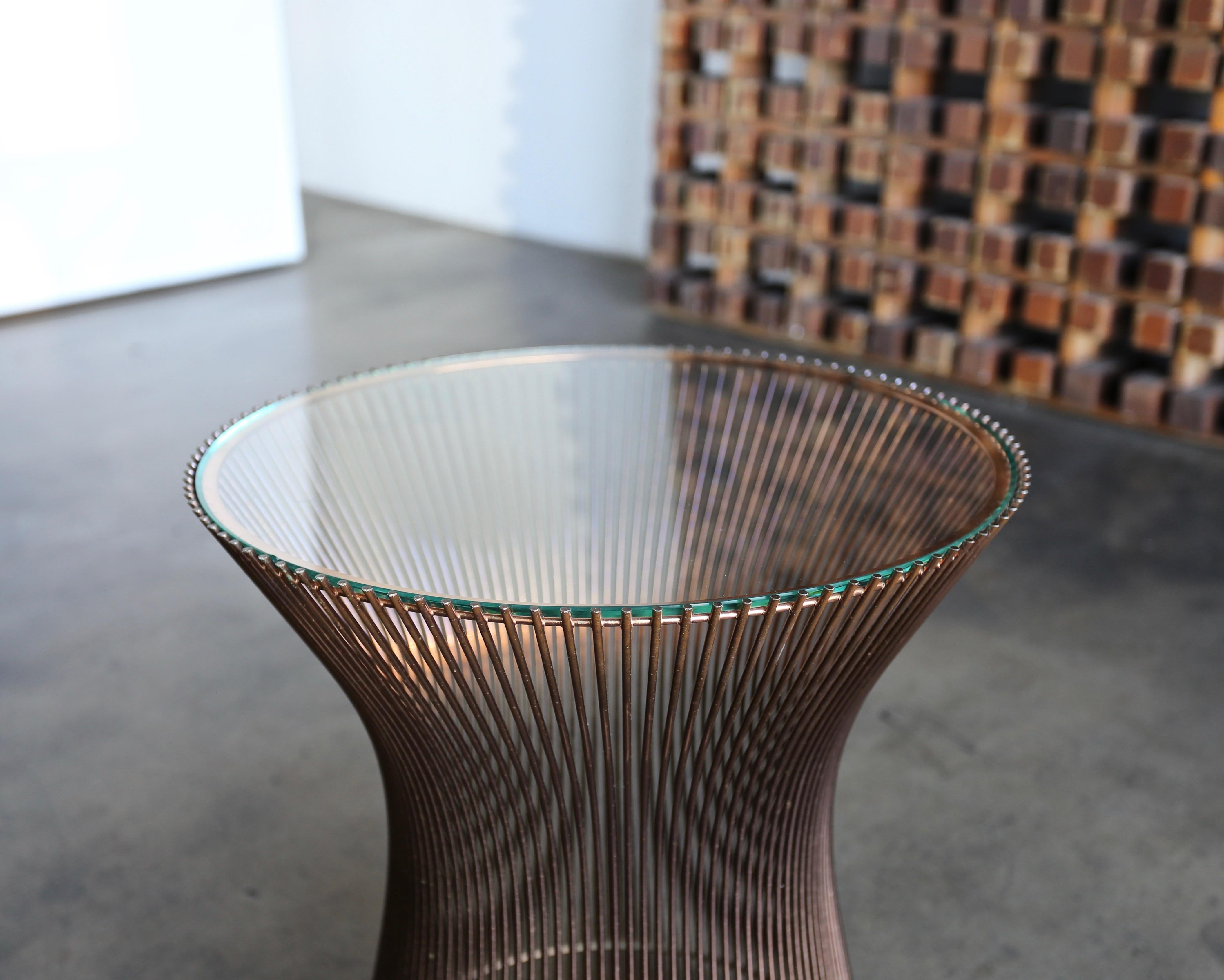 Mid-Century Modern Warren Platner Rare Copper Occasional Table for Knoll, circa 1965