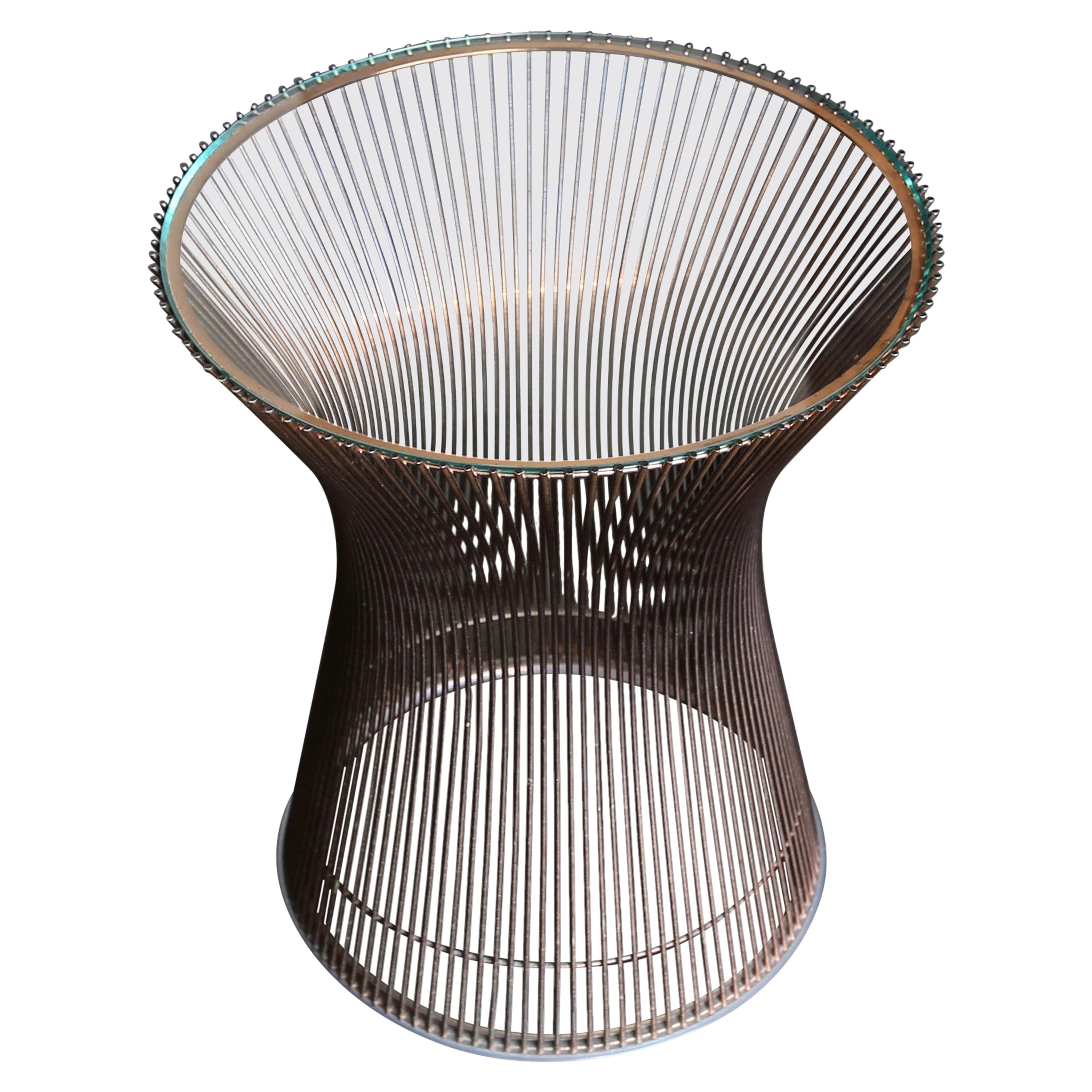 Warren Platner Rare Copper Occasional Table for Knoll, circa 1965