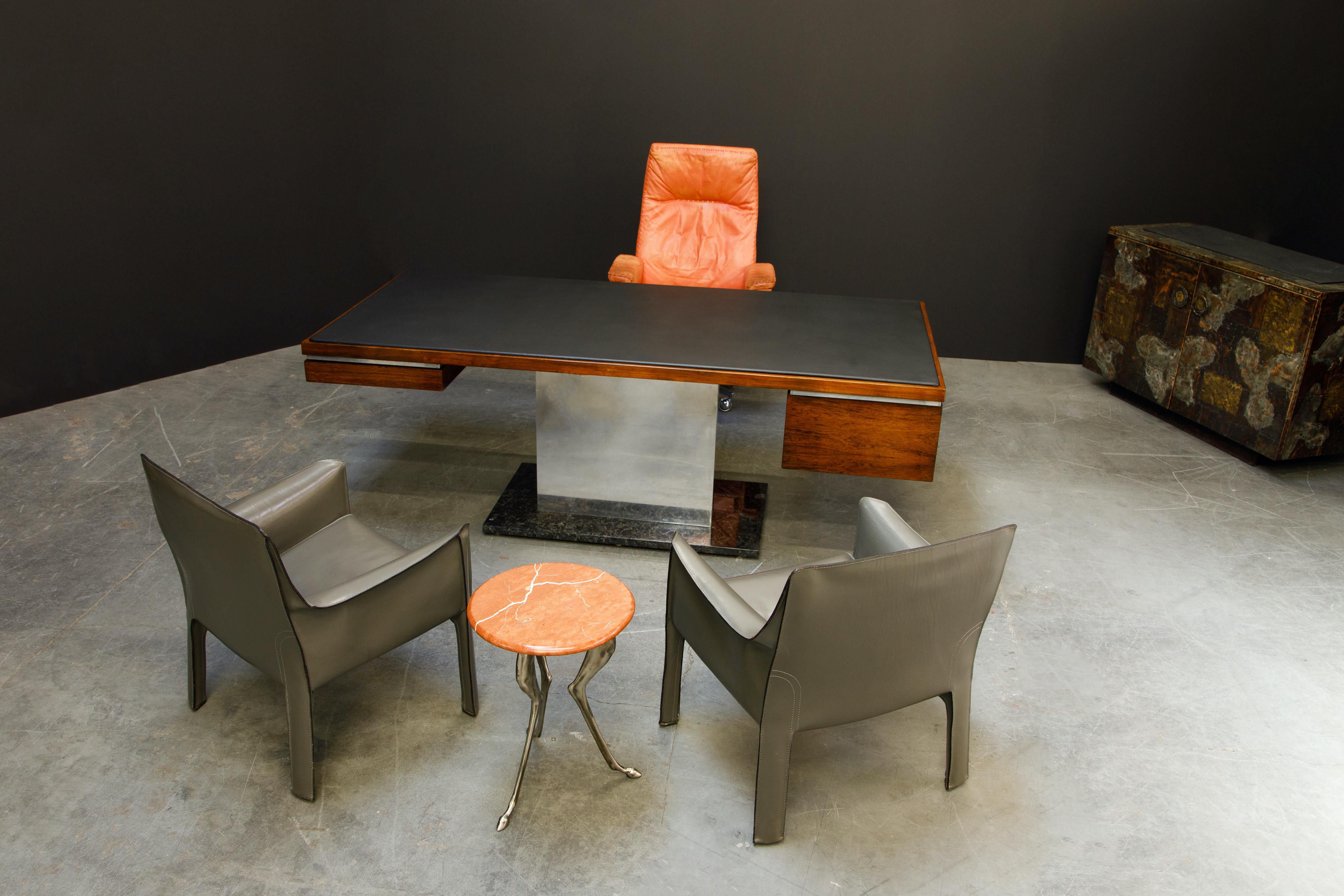 Warren Platner Rosewood and Granite Executive Desk for Lehigh Leopold, c. 1970 4