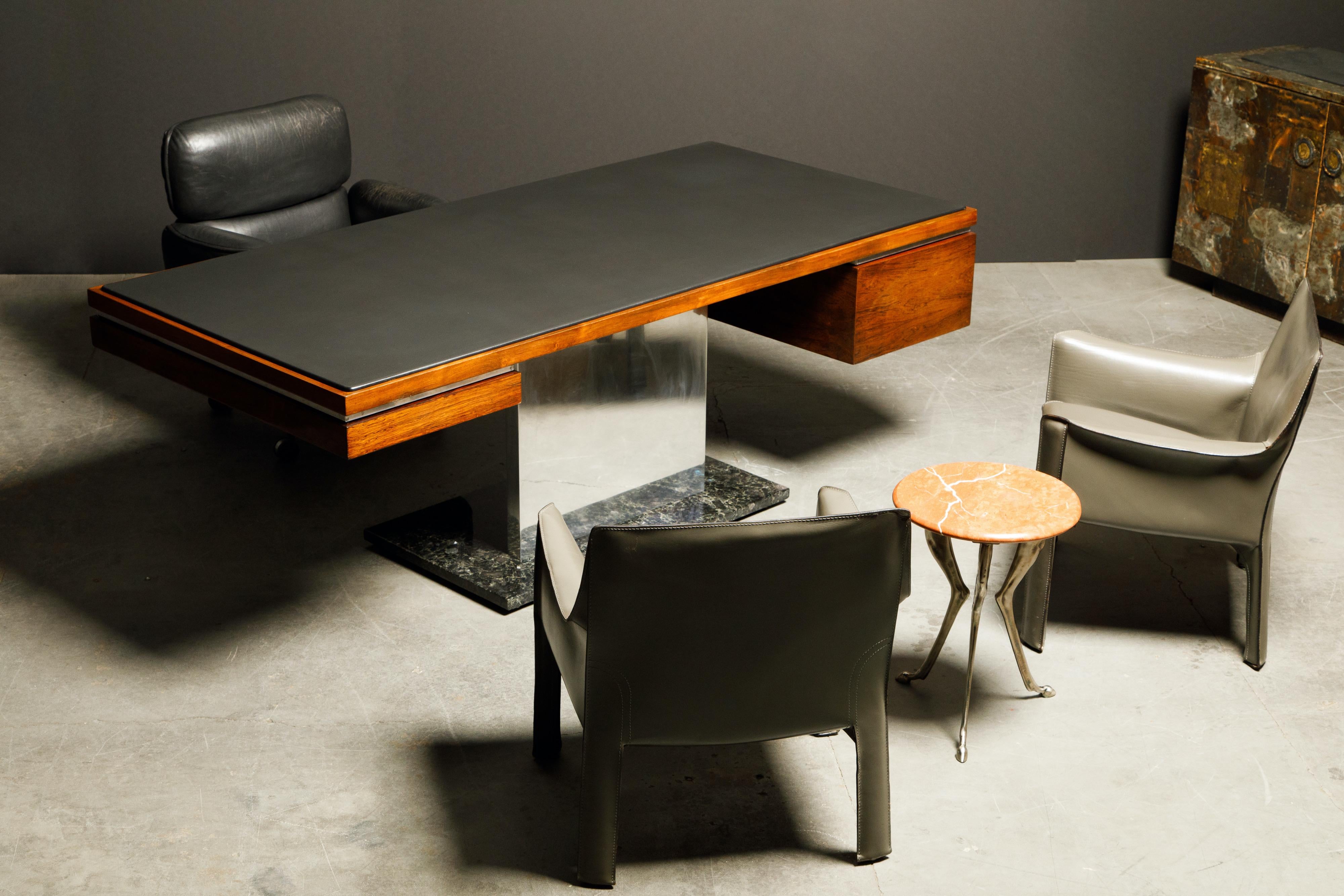 Warren Platner Rosewood and Granite Executive Desk for Lehigh Leopold, c. 1970 5