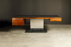 Warren Platner Rosewood and Granite Executive Desk for Lehigh Leopold, c. 1970