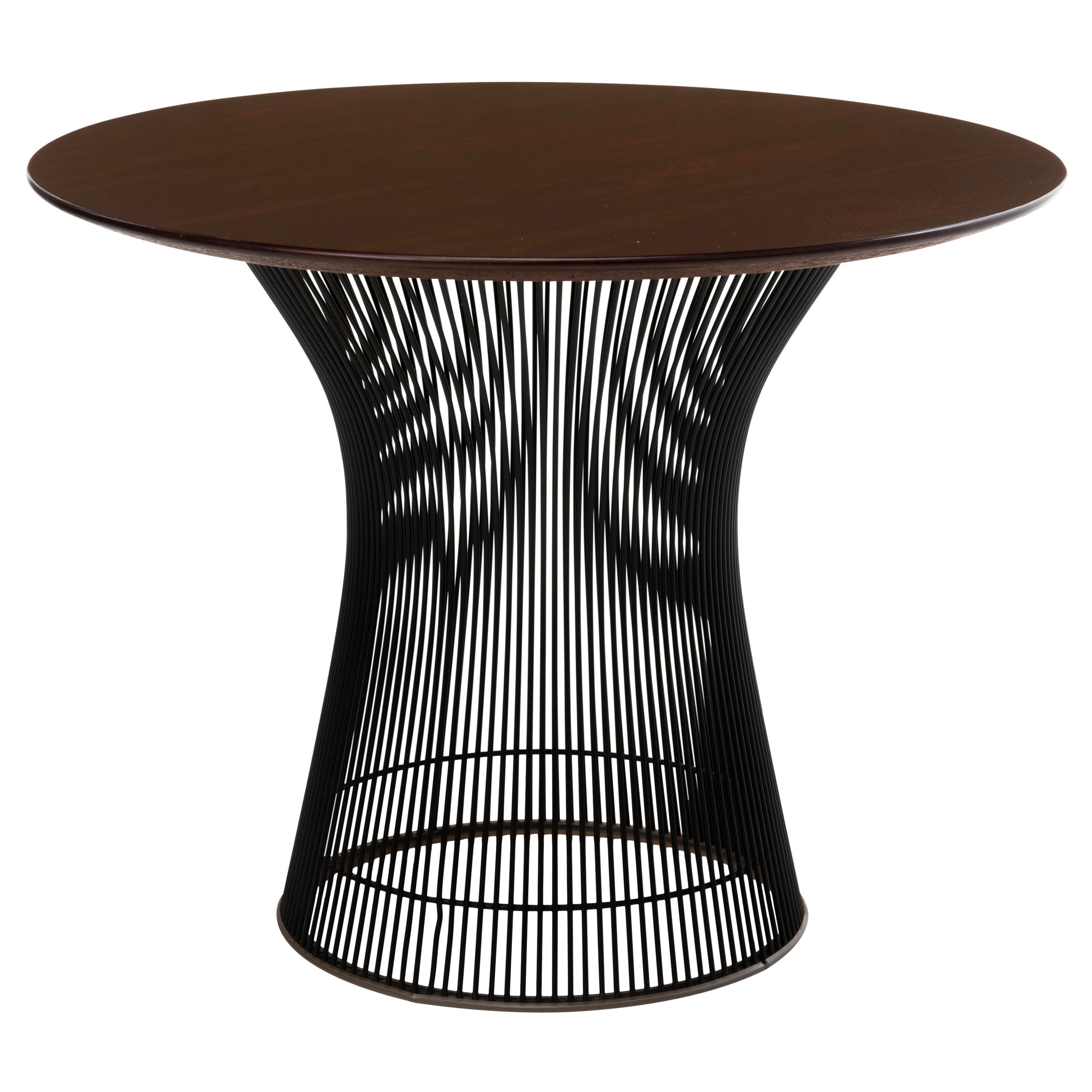 Warren Platner Rosewood Black Base Side Table Knoll Associates 1970s