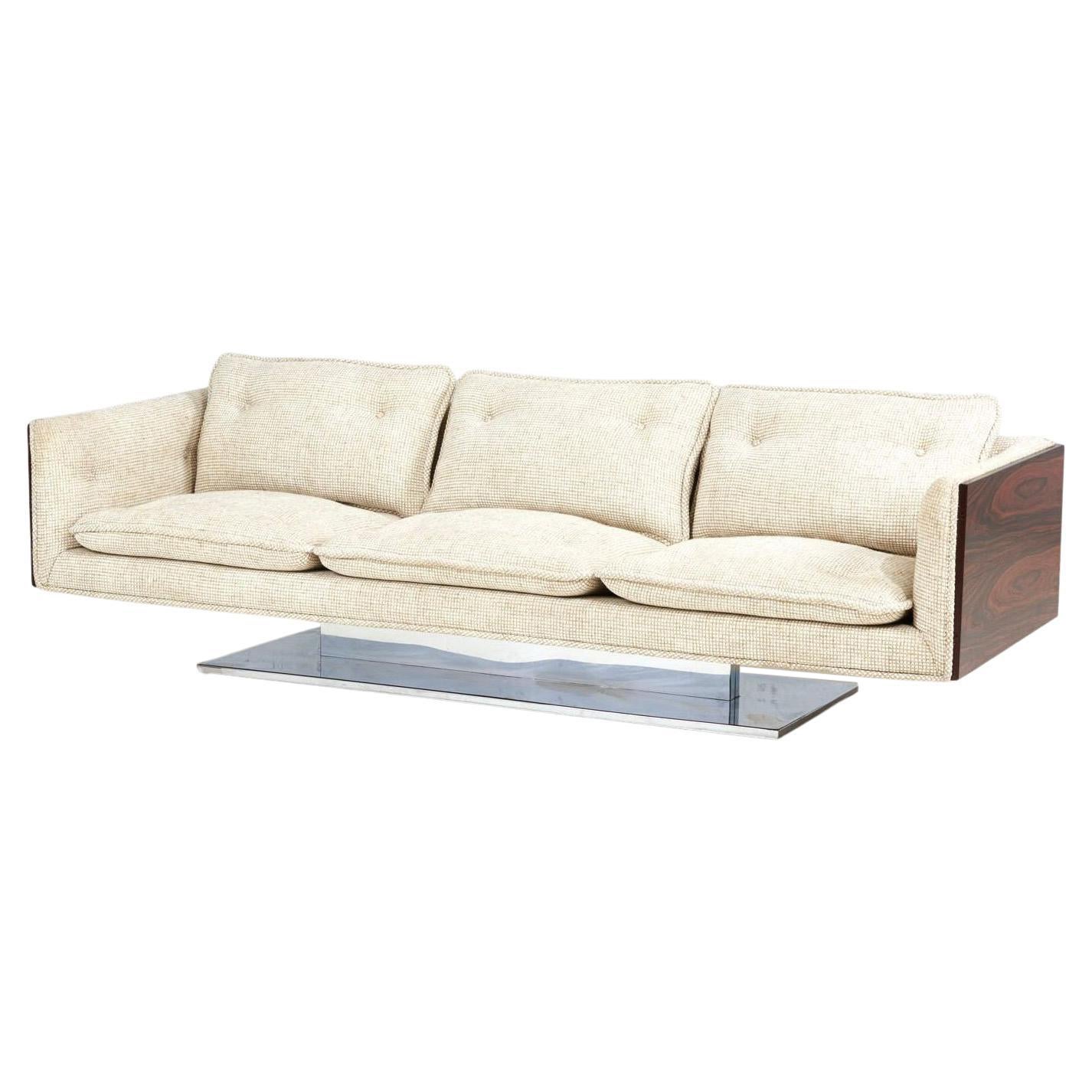 Warren Platner Rosewood Case Sofa, 1970