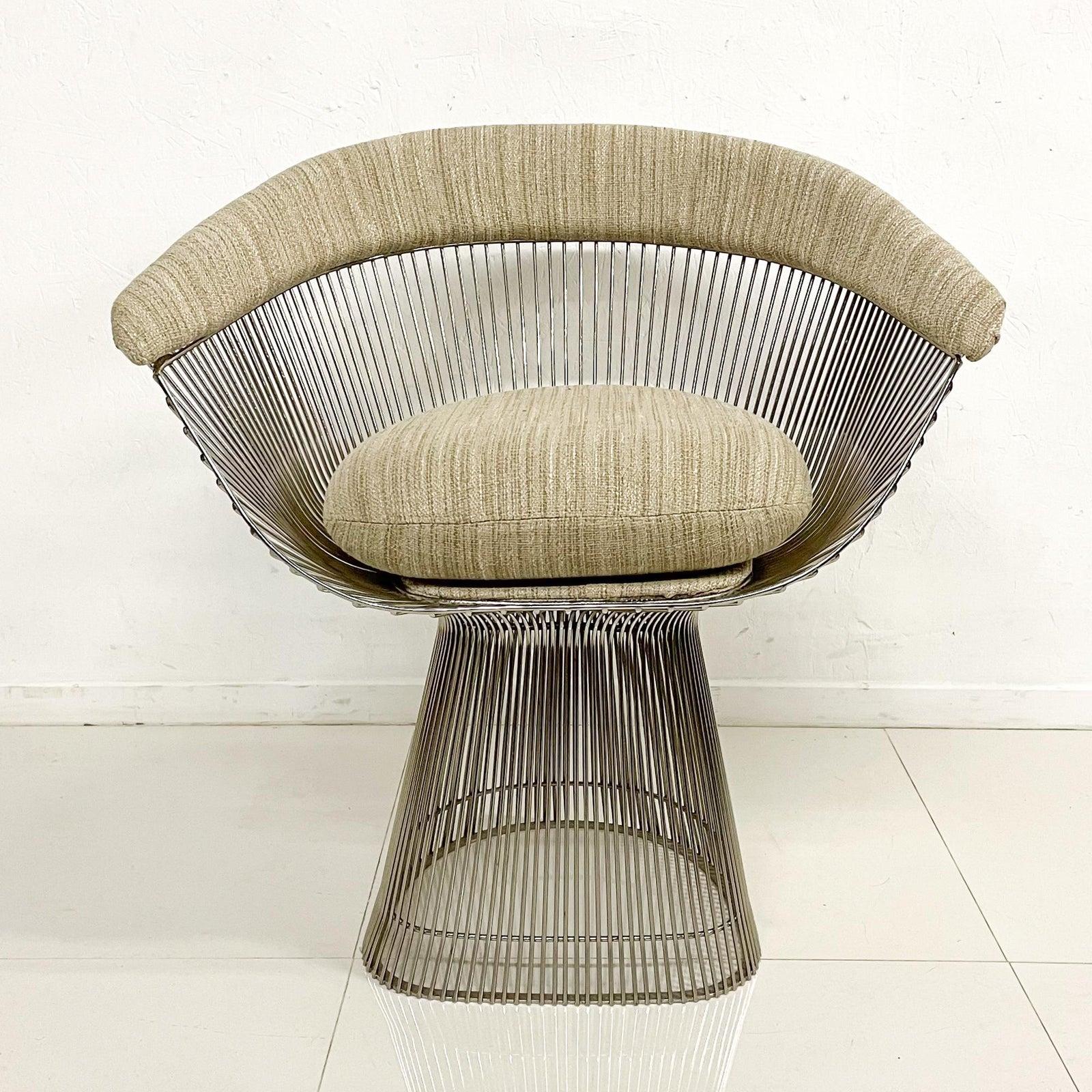 Warren Platner Curved Wire Dining Chairs for Knoll 1960s Sculptural Modernism 1