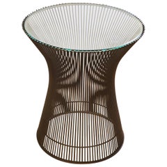 Warren Platner Side Table with Glass Top