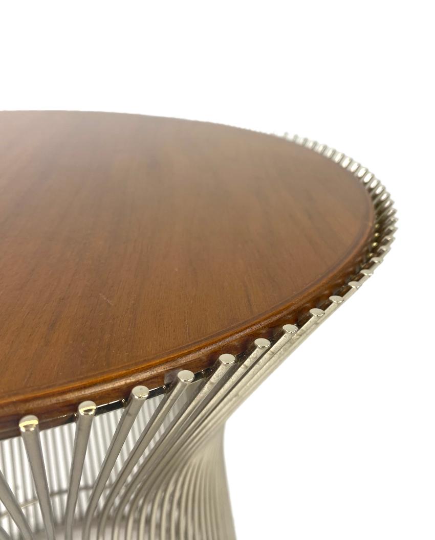 Warren Platner Side Table with Walnut Tray 2