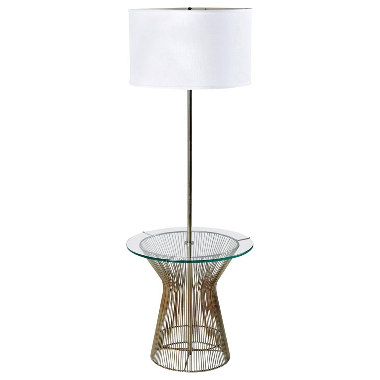 Warren Platner Style Metal Wire And Glass Table Lamp By Laurel For Warren Platner Style Metal Wire And Glass Table Lamp By Laurel For