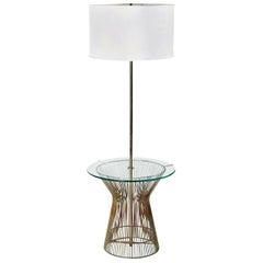 Retro Warren Platner Style Metal Wire and Glass Table Lamp