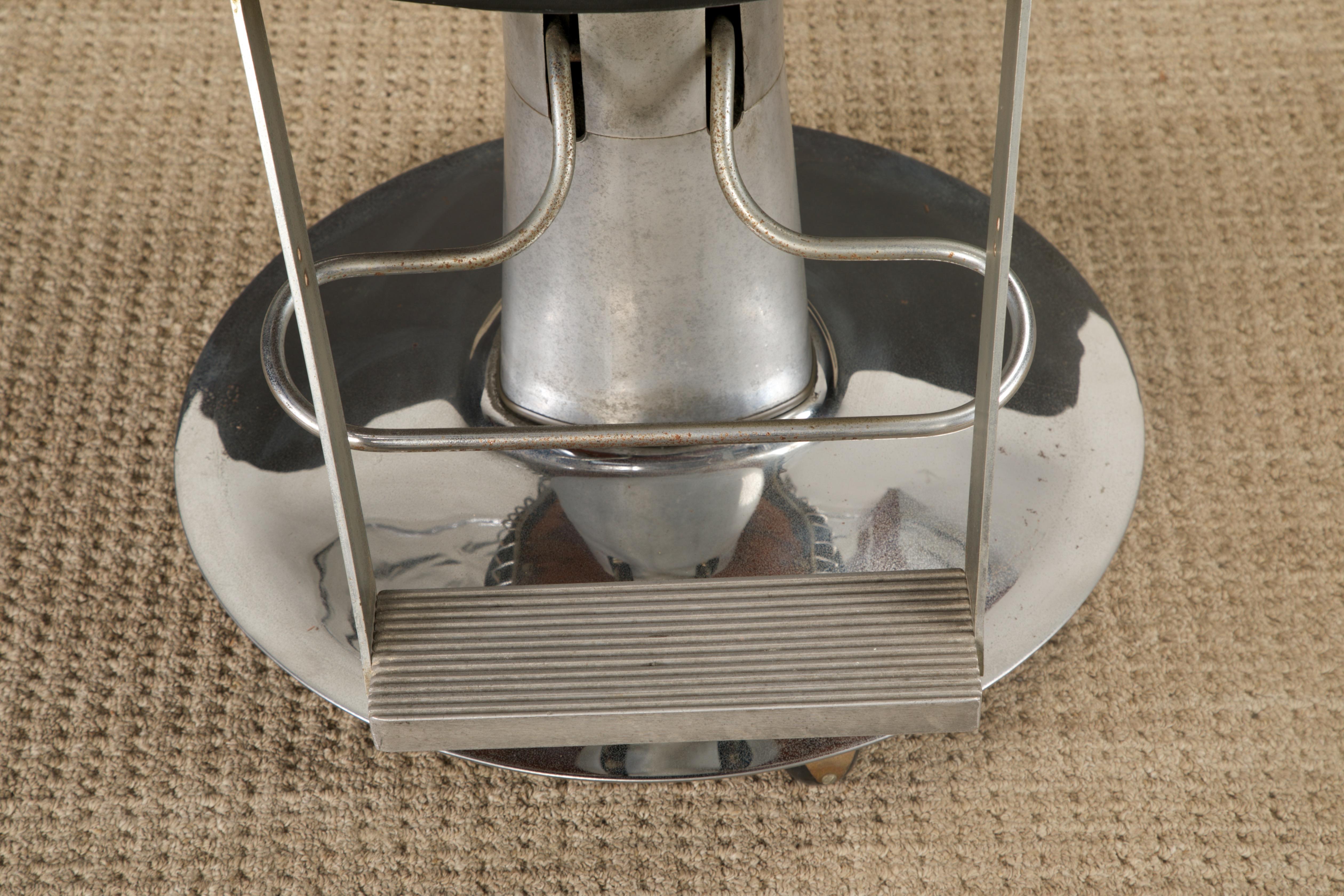 Warren Platner Style Salon-Barhocker auf hydraulischem Fuß mit Rollen, 1960er Jahre im Zustand „Gut“ im Angebot in Los Angeles, CA