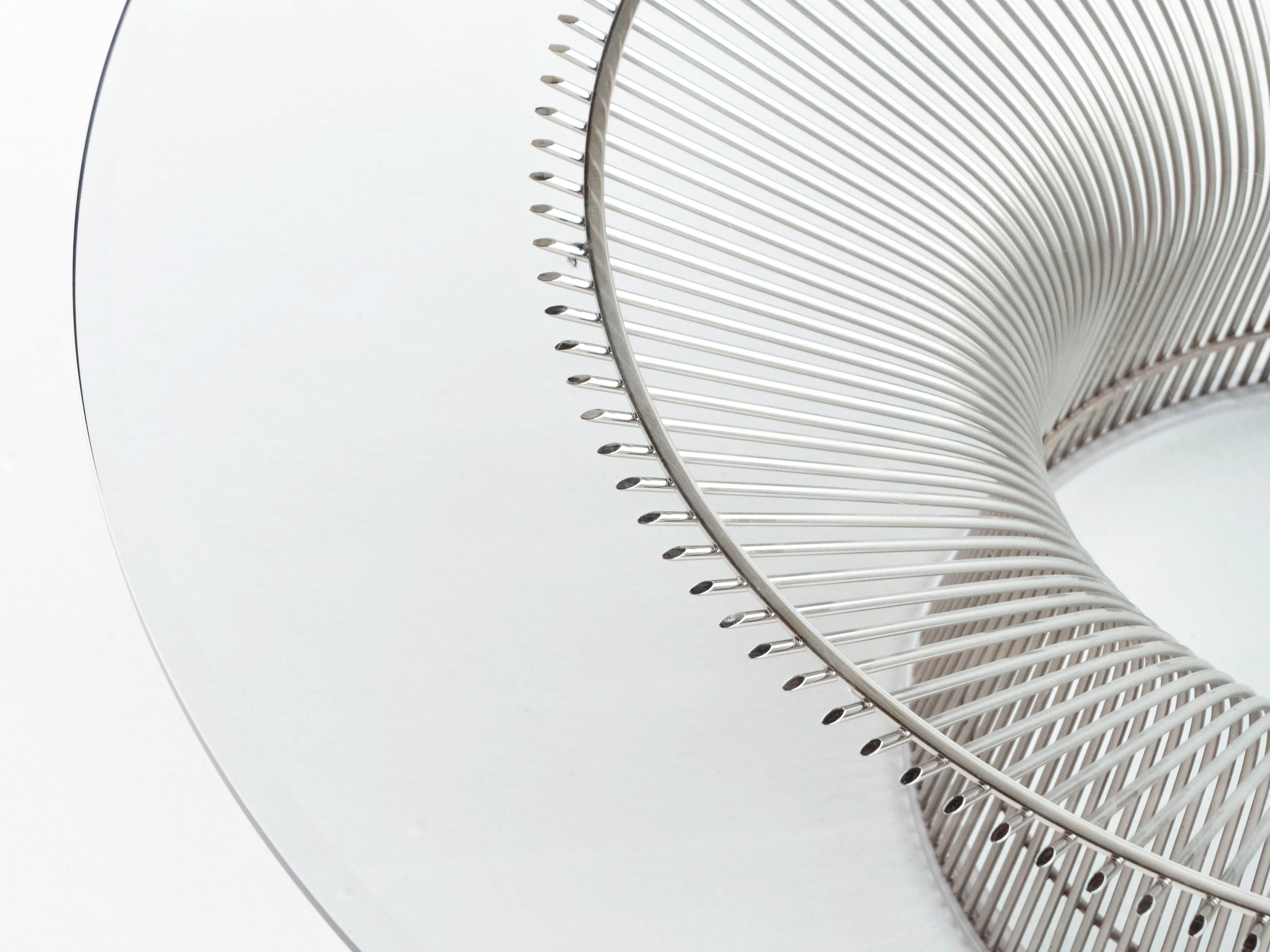 Warren Platner Wire Frame Lounge Chairs and Matching Coffee Table for Knoll 6