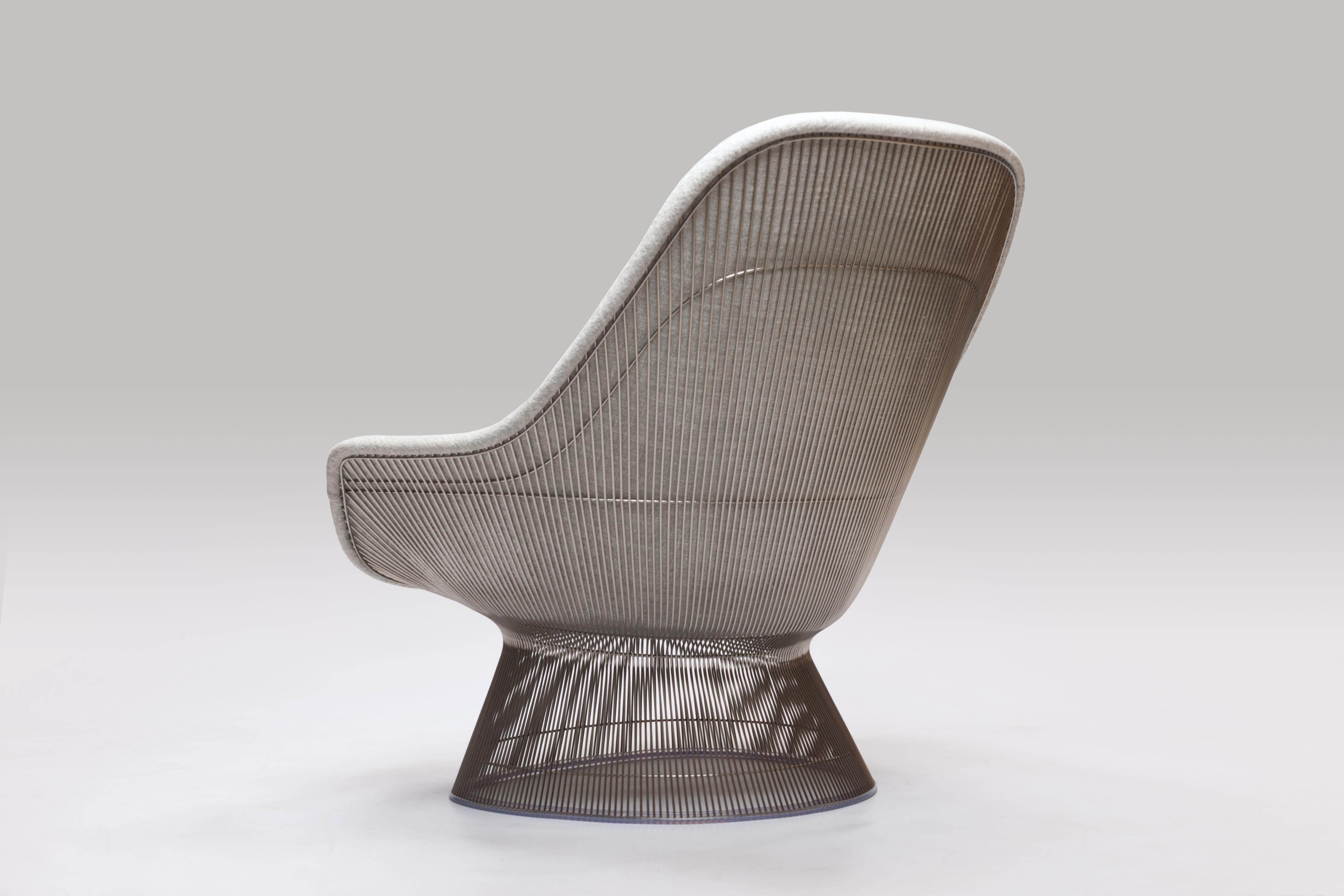 Warren Platner Wire Series Easy Chair in Knoll Fabric by Knoll 6