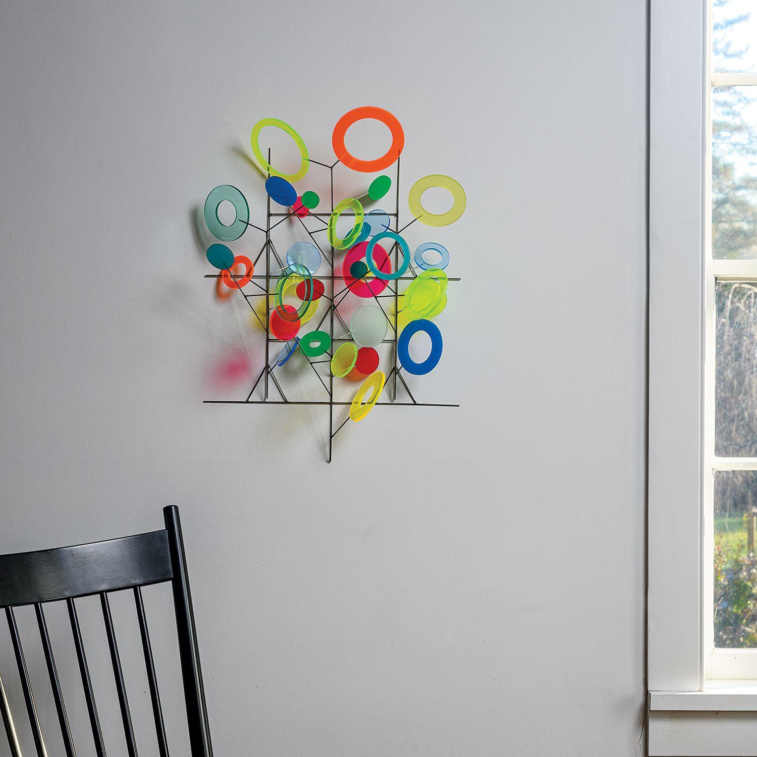 silver brazed stainless steel/mixed colored plexiglass