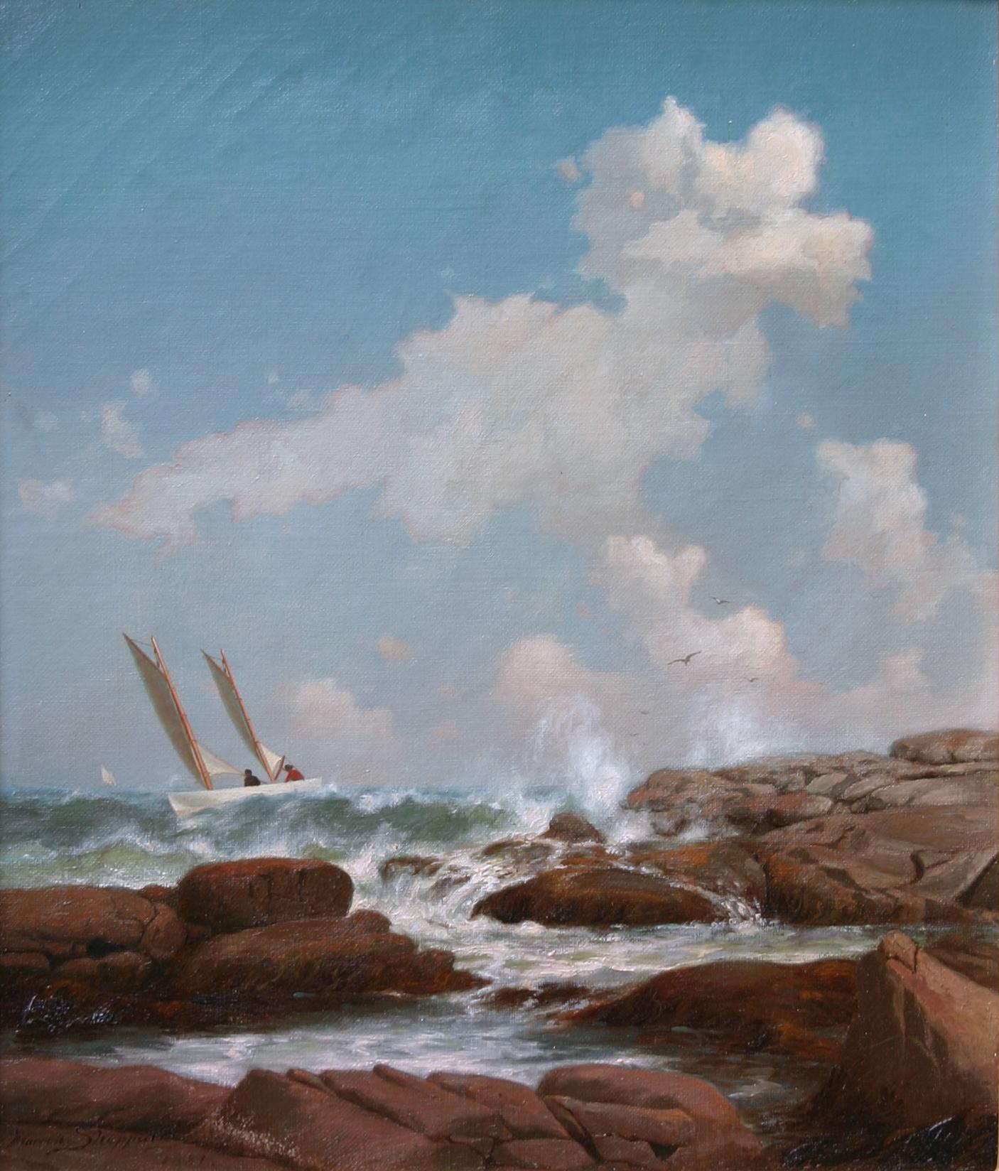Landscape Painting di Warren Sheppard - Star Island, Isle of Shoals