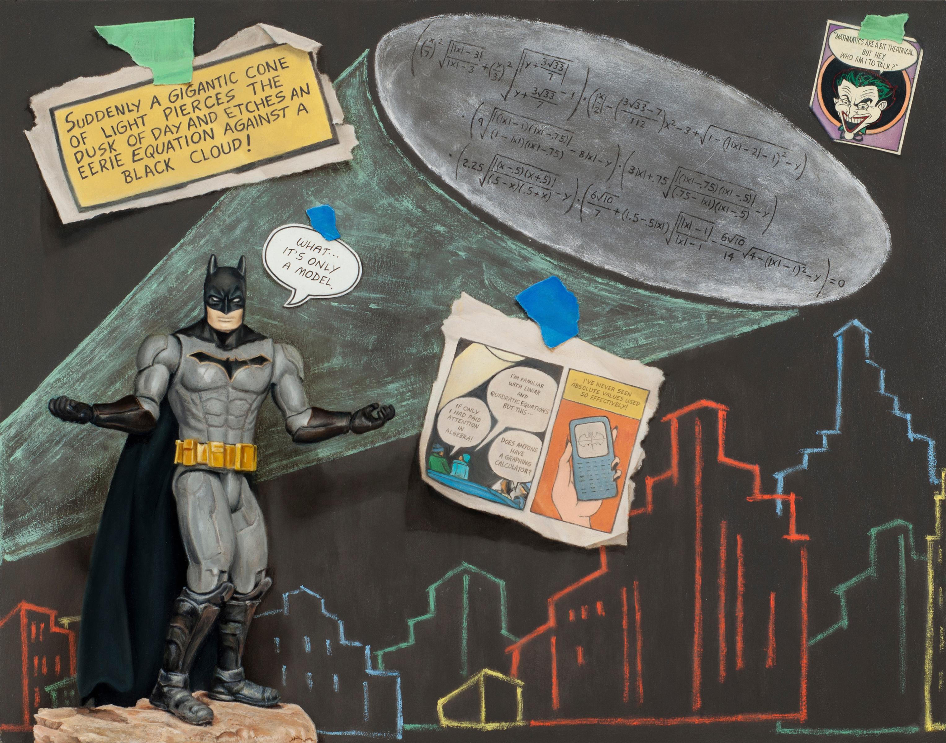 "¡Santa representación matemática Batman!" (2024) Por Warren W. Kessler