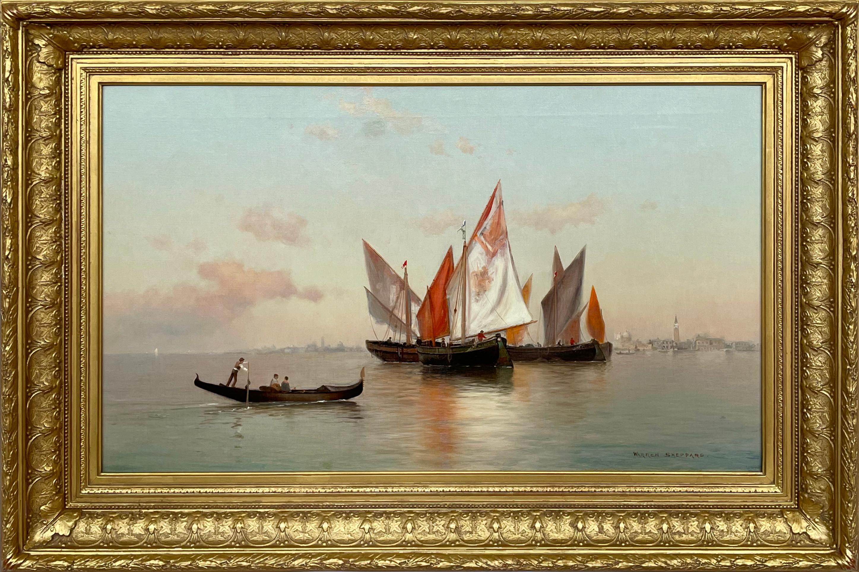 Landscape Painting Warren W. Sheppard - Grand Canal, Venise