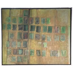 Warren Wolf Peinture abstraite ca' 1972