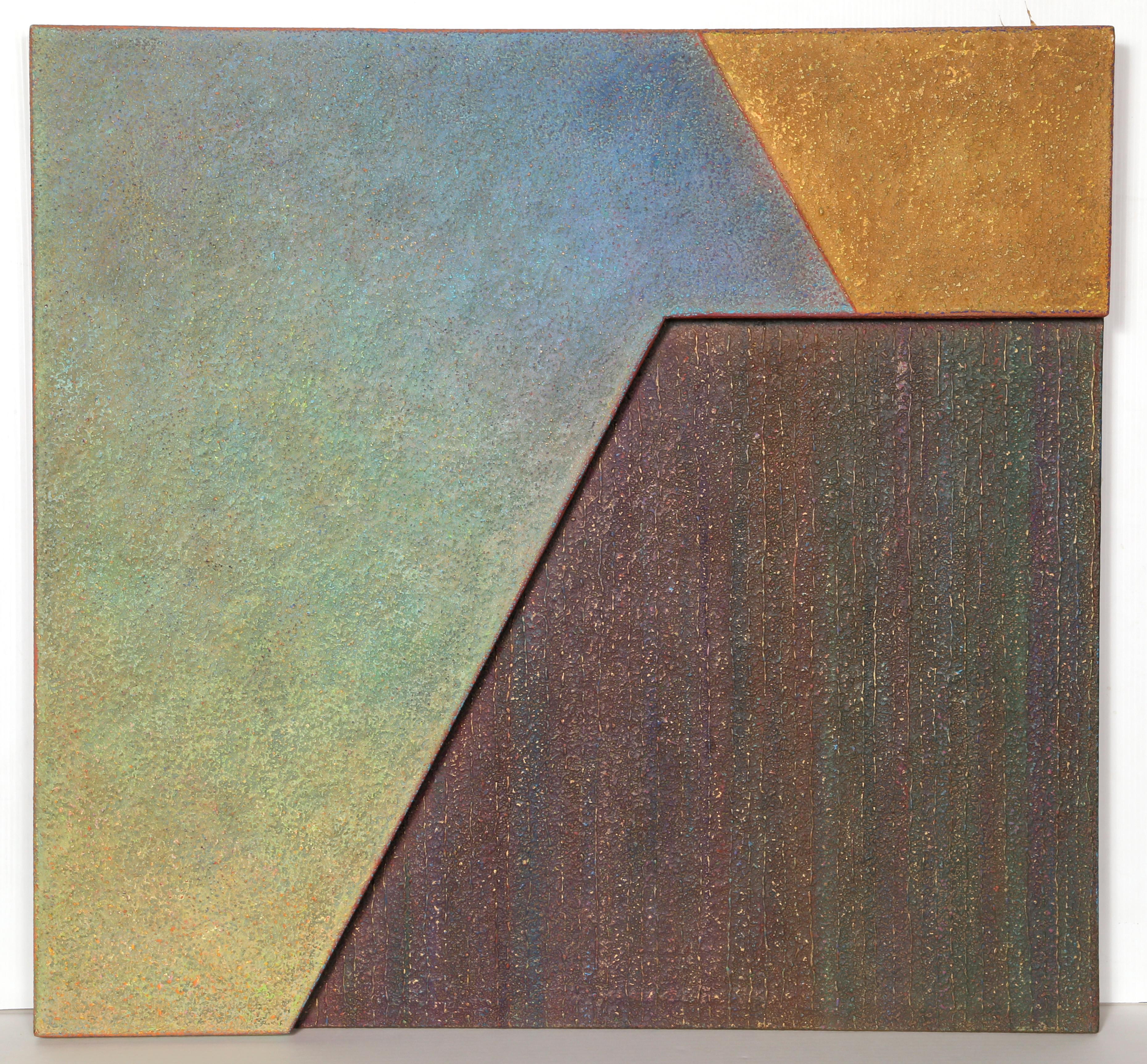 Yashal & 'Aniyah #2, olio astratto su masonite di Warren Wolf