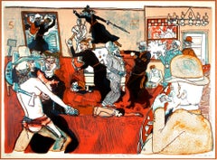 Warrington Colescott Frances at Calamity’s Place 1969 Signed Lithograph 29/40