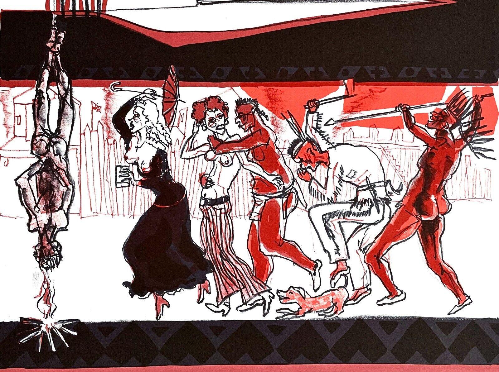 WARREN COLESCOTT (1921-2018) An American artist best known for his satirical Etchings. Working in that area which he calls that black zone between tragedy and high comedy, where with a little pull or push one way or the other you can transmute