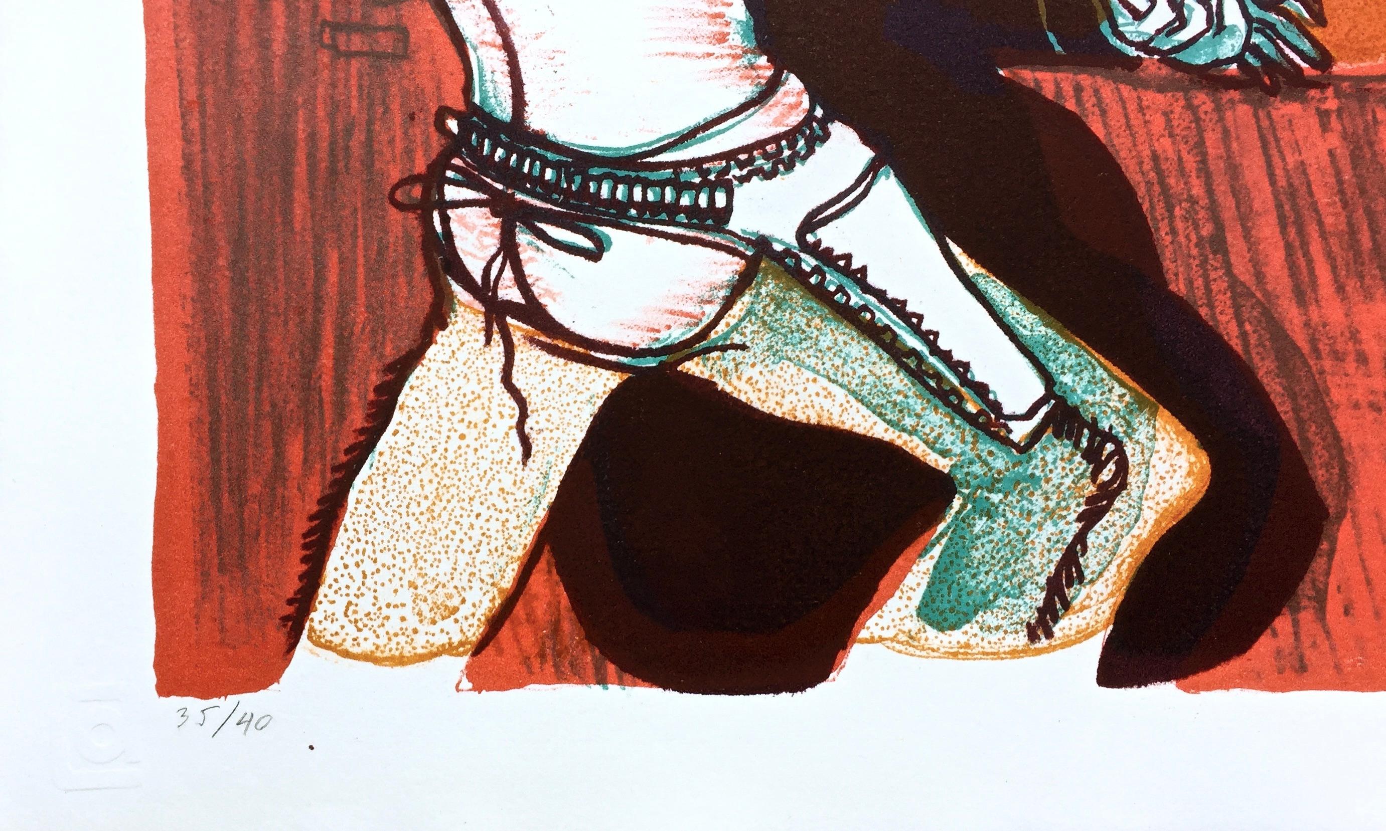 Fracas at Calamity's Place, Warrington Colescott For Sale 3