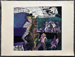 George le cheval merveilleux  Lithographie en édition limitée signée 1970