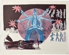 Wild West Hoot Gibson 1969 Signed Original Lithograph