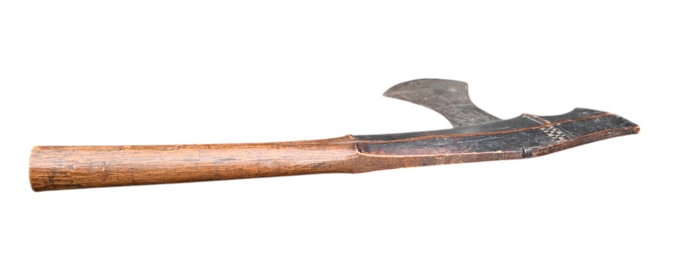 Hacha guerrera, azuela de la tribu Fang,  Gabón, siglo XIX en venta 4