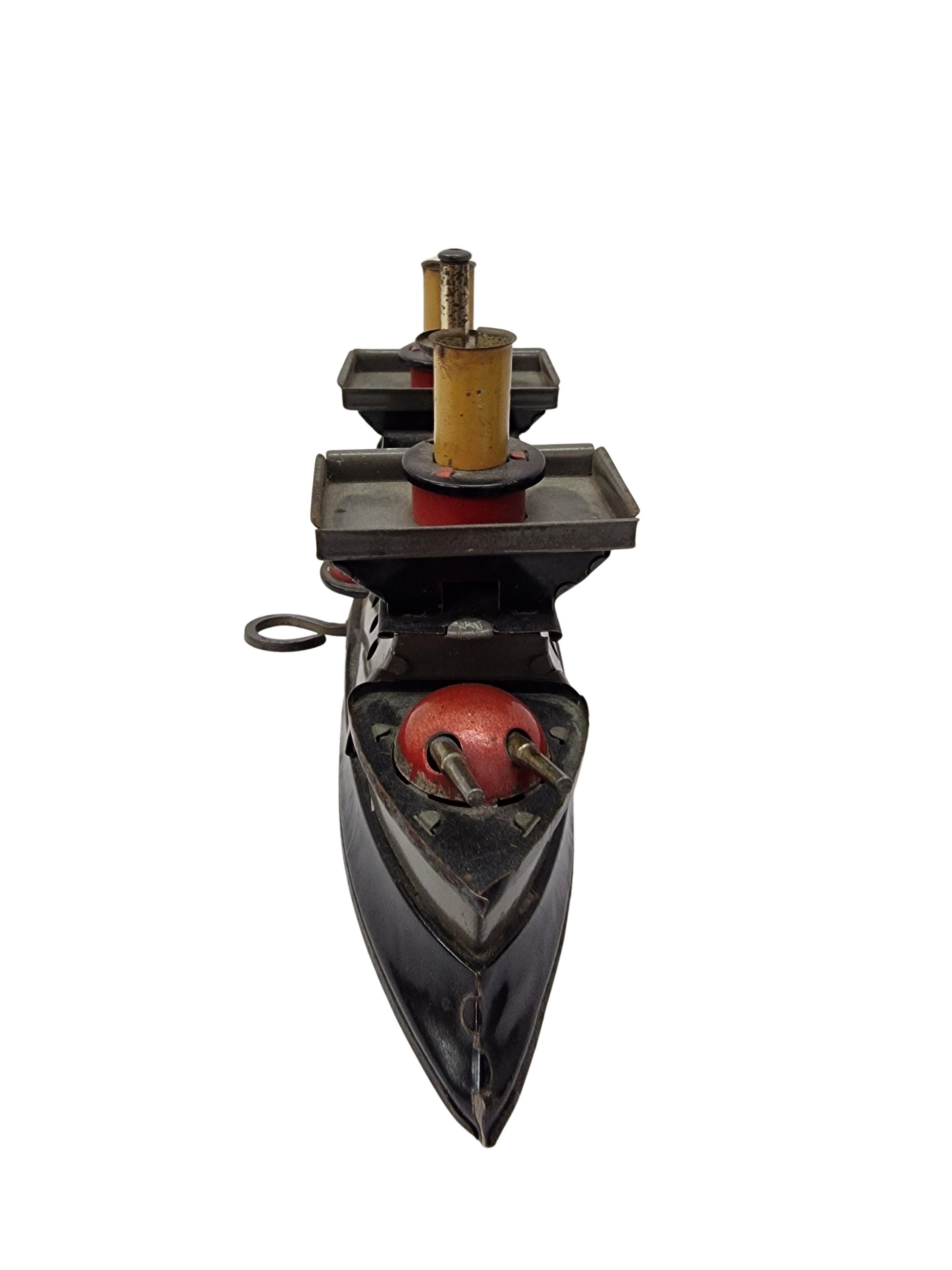 Buque de guerra, maqueta, juguete, armas, armadura, arma náutica de colección, años 30, Austria Metal en venta