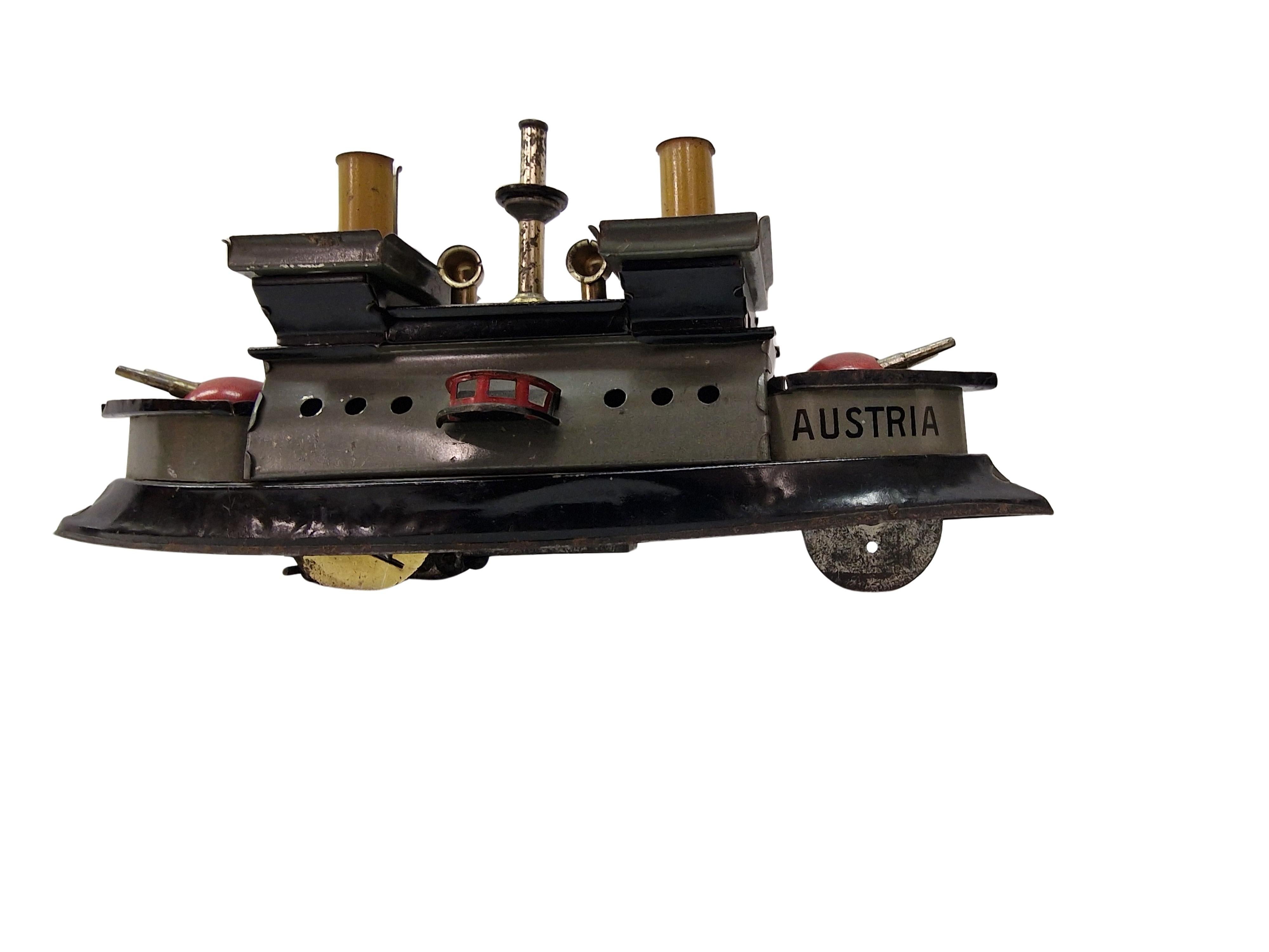 Buque de guerra, maqueta, juguete, armas, armadura, arma náutica de colección, años 30, Austria en venta 1