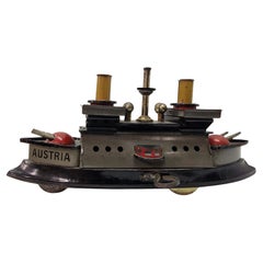 Warship, model, toy, arms, armor, weapon nautic collector's item, 1930s, Austria