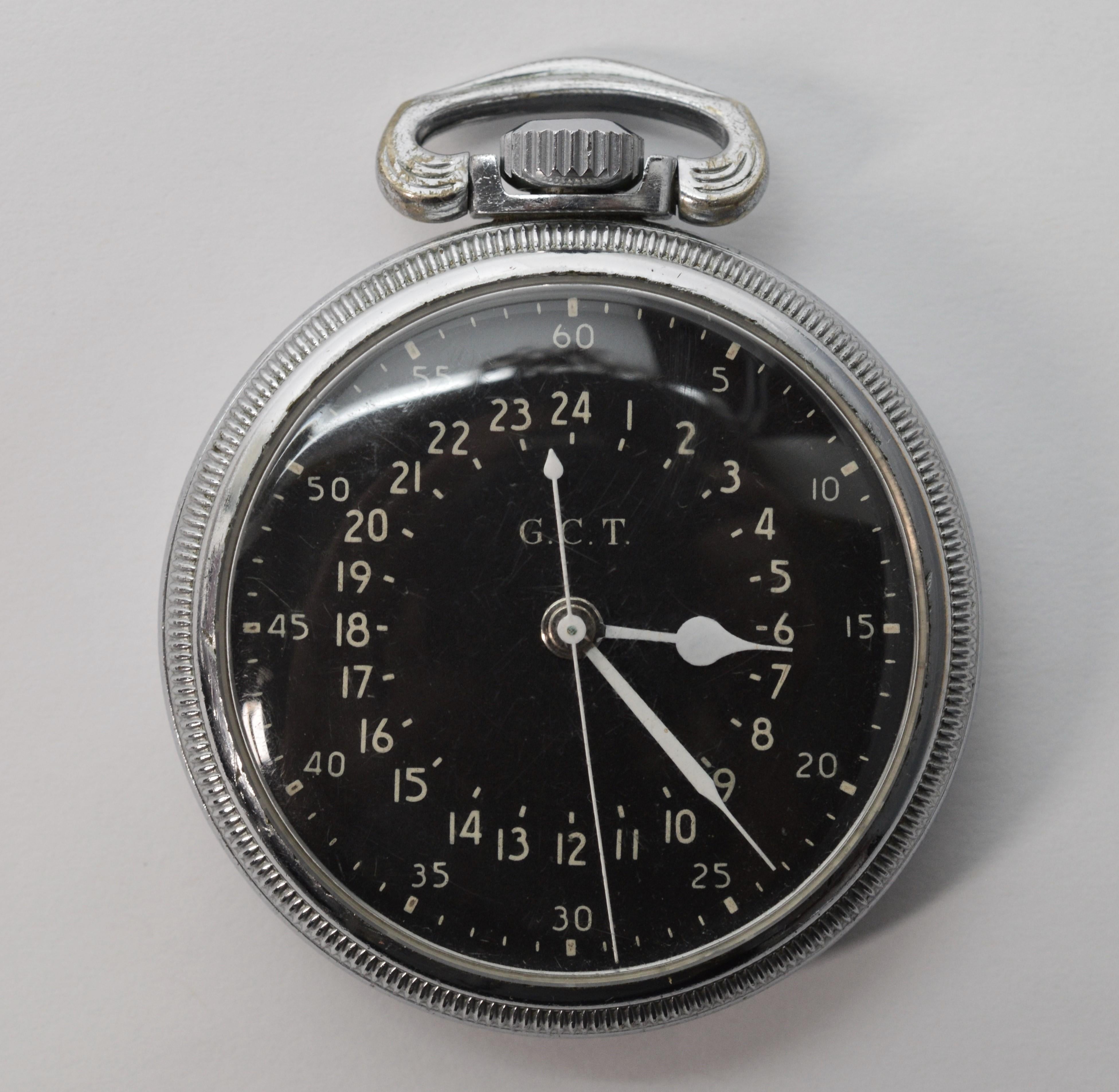 Wartime Era Hamilton Watch Co. Railroad Grade Steel Skeleton Pocket Watch In Good Condition In Mount Kisco, NY