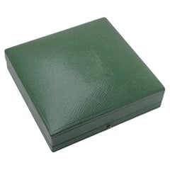 Wartski Leather and Velvet Jewellery Box, Green, Circa 1930s to 1960s