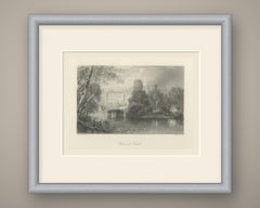 Warwick Castle on the Avon, Antique Steel Engraving after P. Skelton, circa 1876