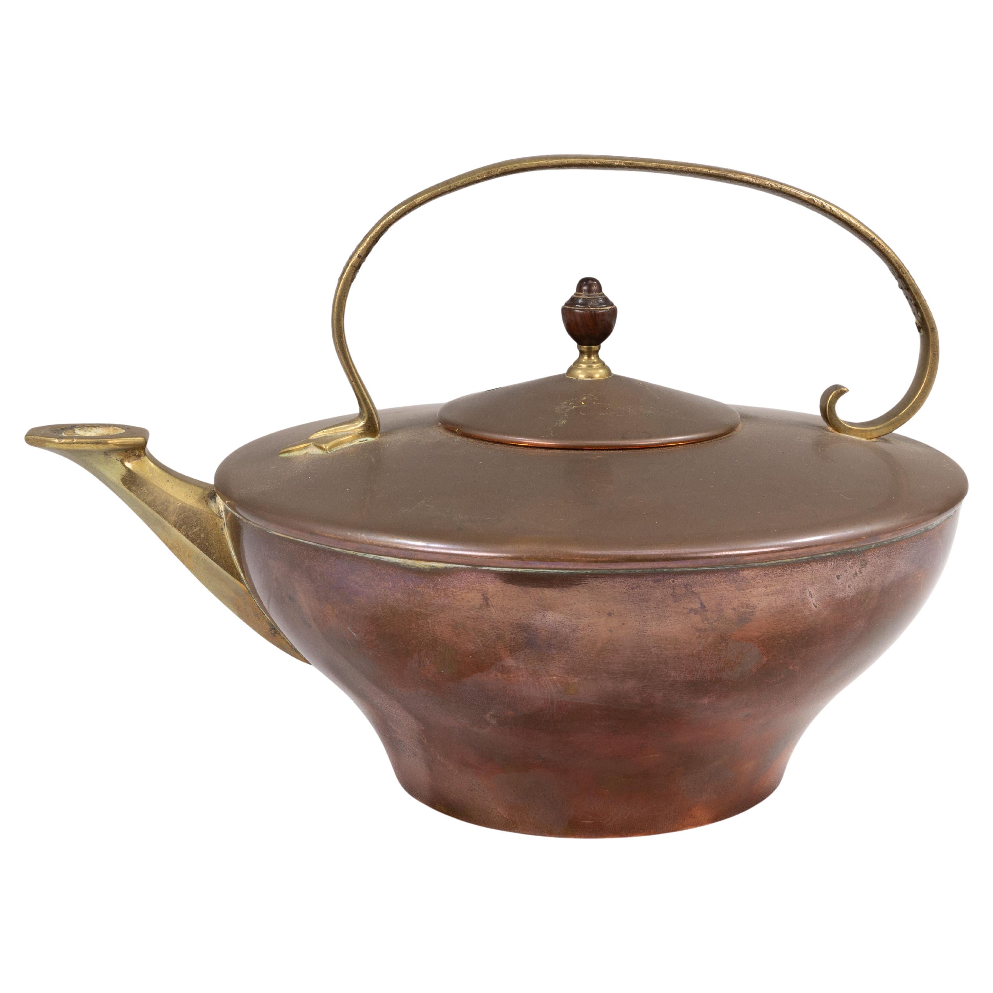 WAS Benson. A good quality Arts & Crafts copper and brass kettle