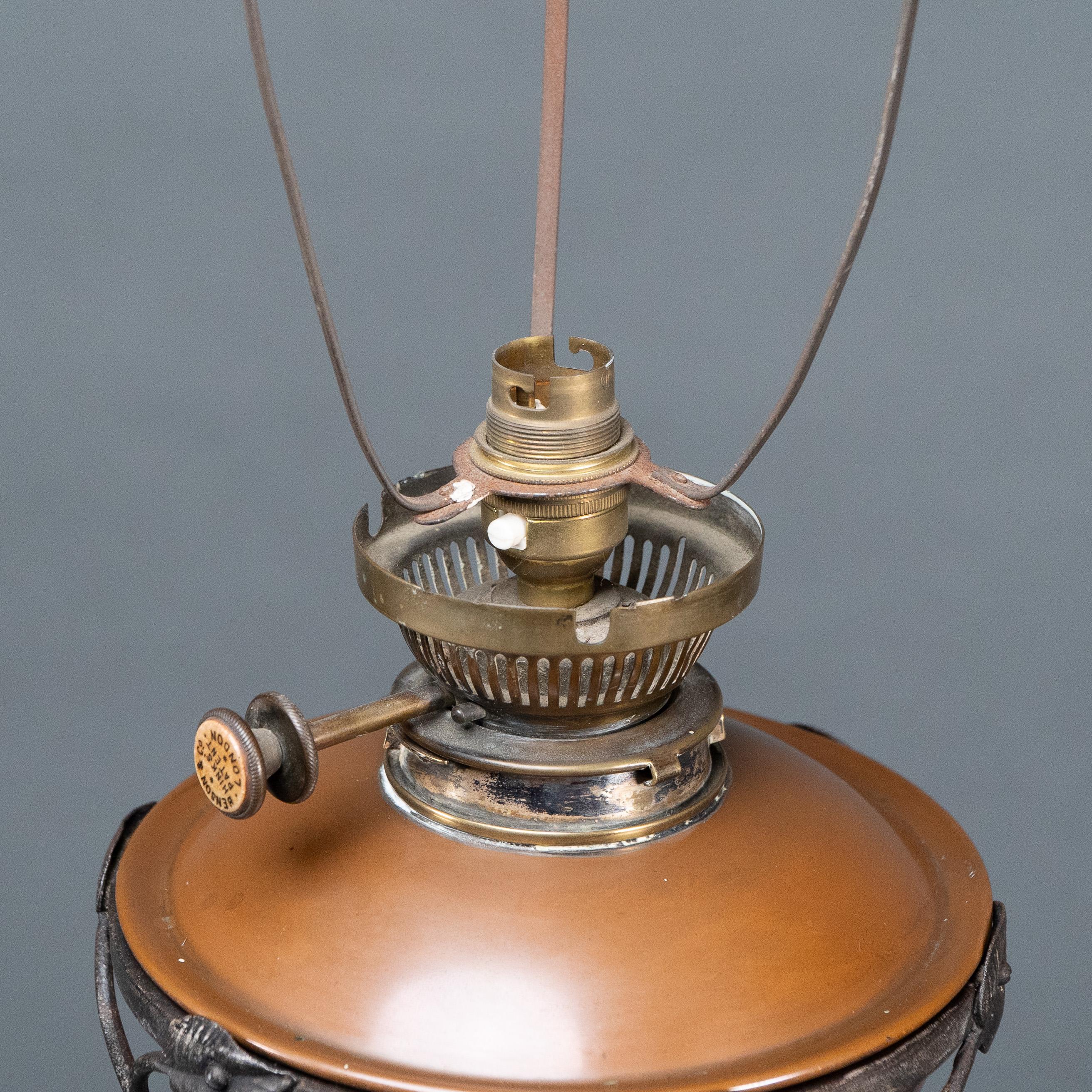 WAS Benson. Eine äußerst seltene Arts and Crafts-Stehlampe aus Eisen mit Teleskop, Standard im Angebot 5