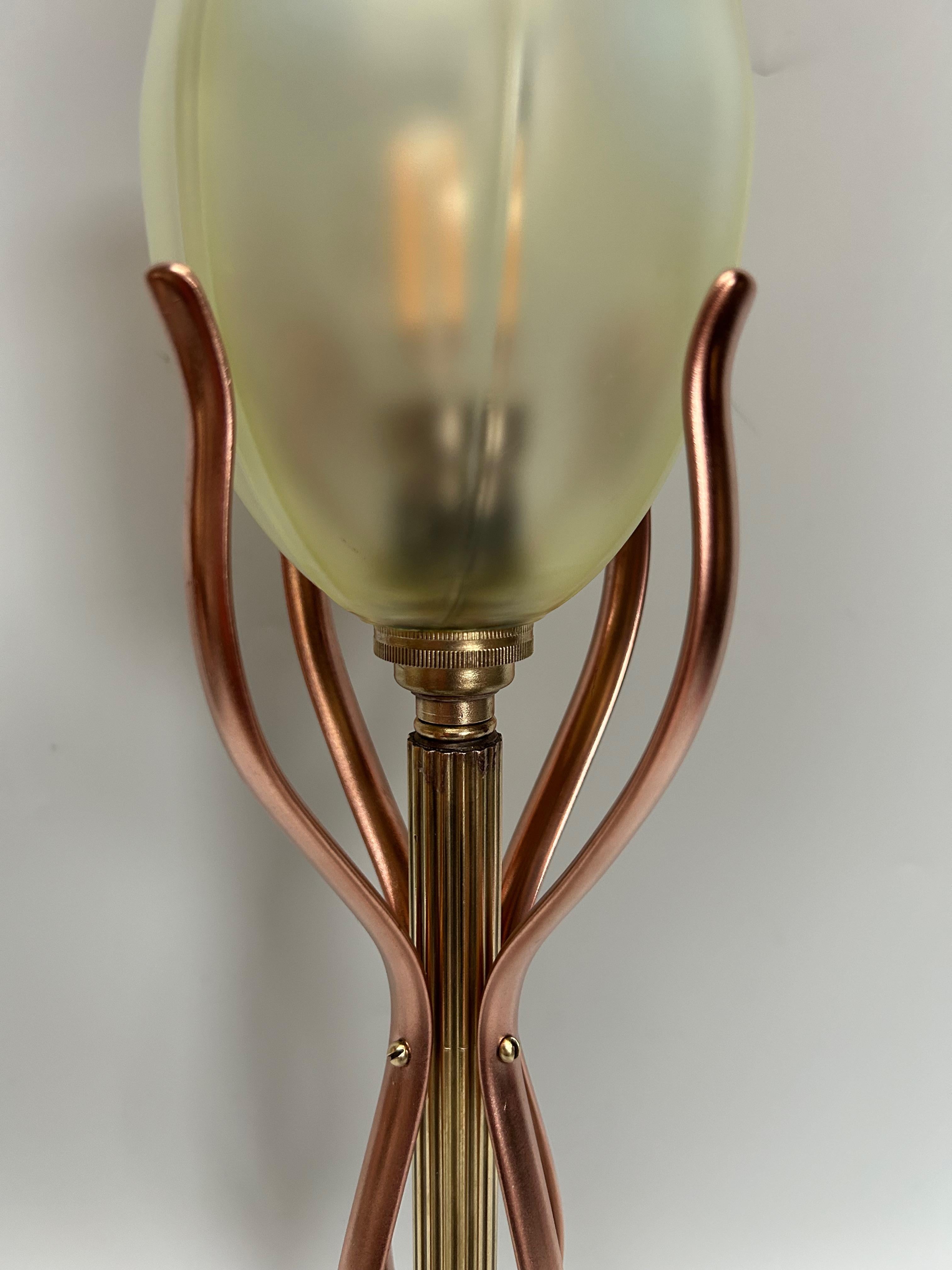 WAS Benson Art Nouveau Lamp In Excellent Condition For Sale In NANTES, FR
