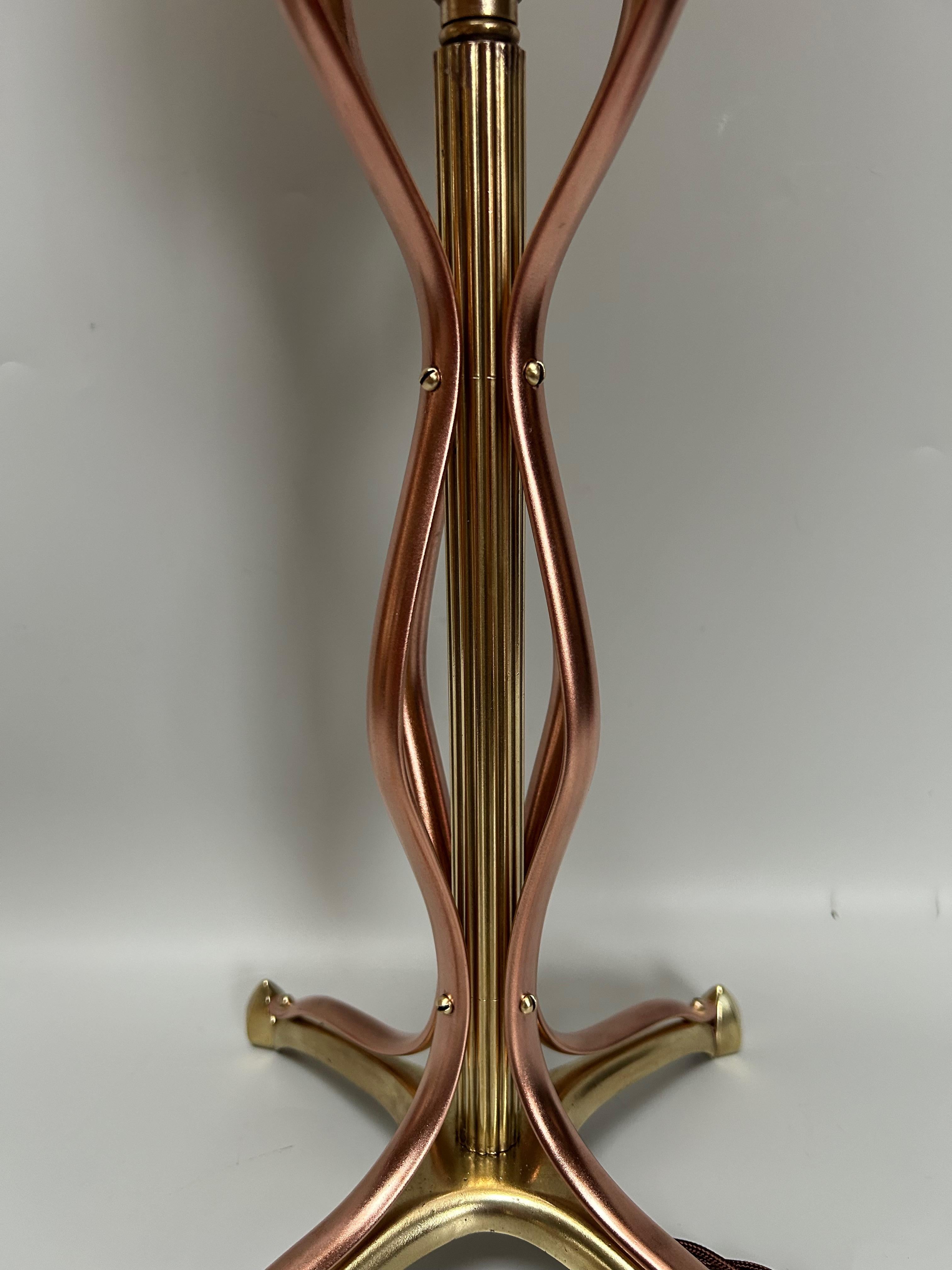 Early 20th Century WAS Benson Art Nouveau Lamp For Sale