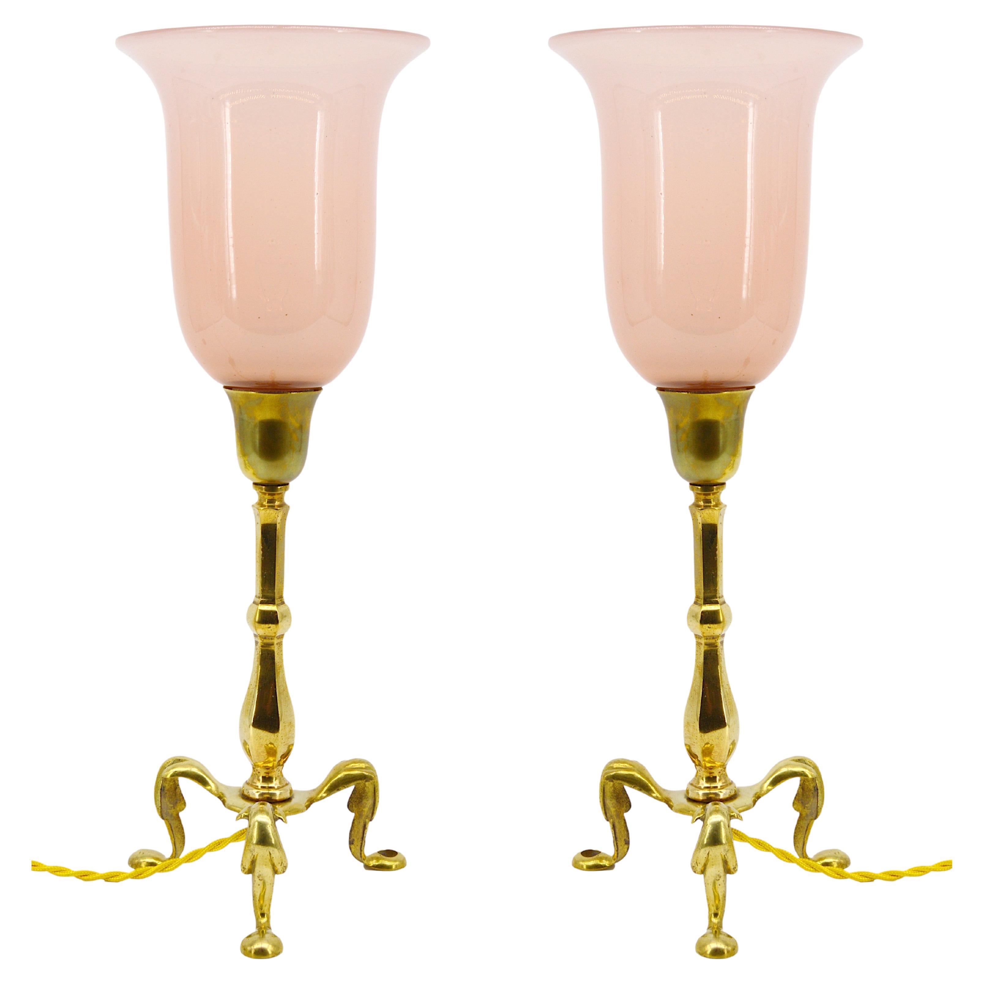 W.A.S Benson (att) Pair of Table Lamp or Wall Sconces, 1900 For Sale