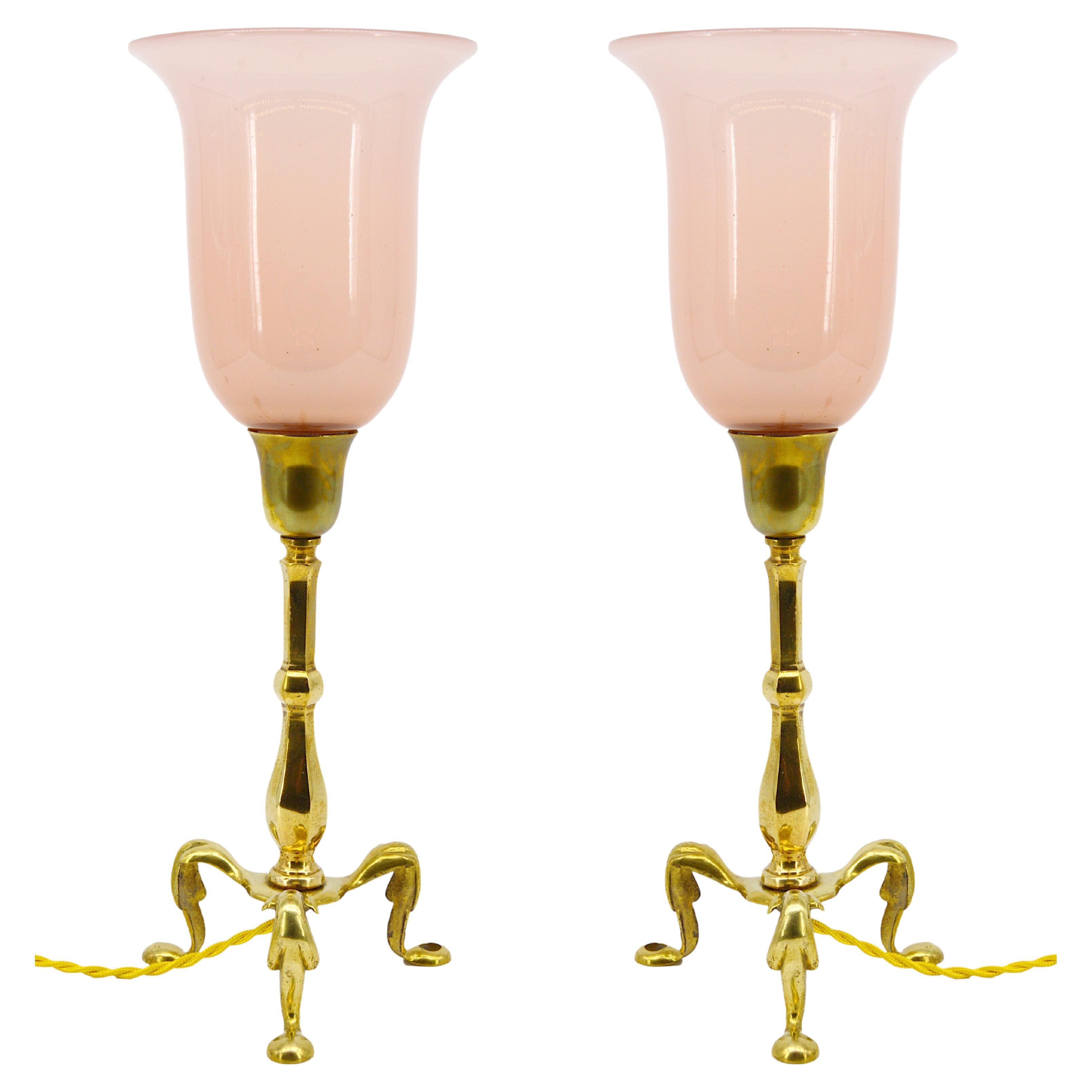 W.A.S Benson (att) Pair of Table Lamp or Wall Sconces, 1900