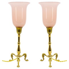 W.A.S Benson Pair of Table Lamp or Wall Sconces, 1900