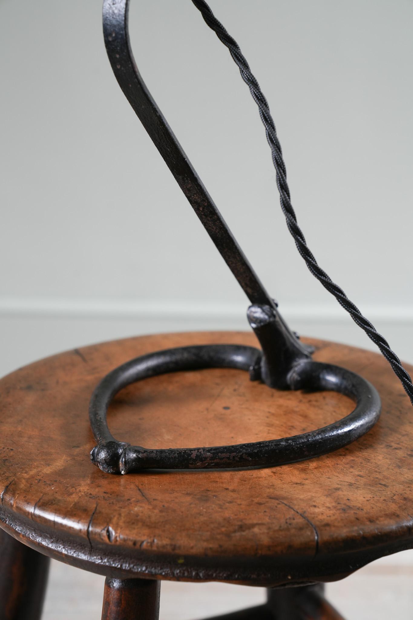 Iron W.A.S Benson Table Lamp For Sale