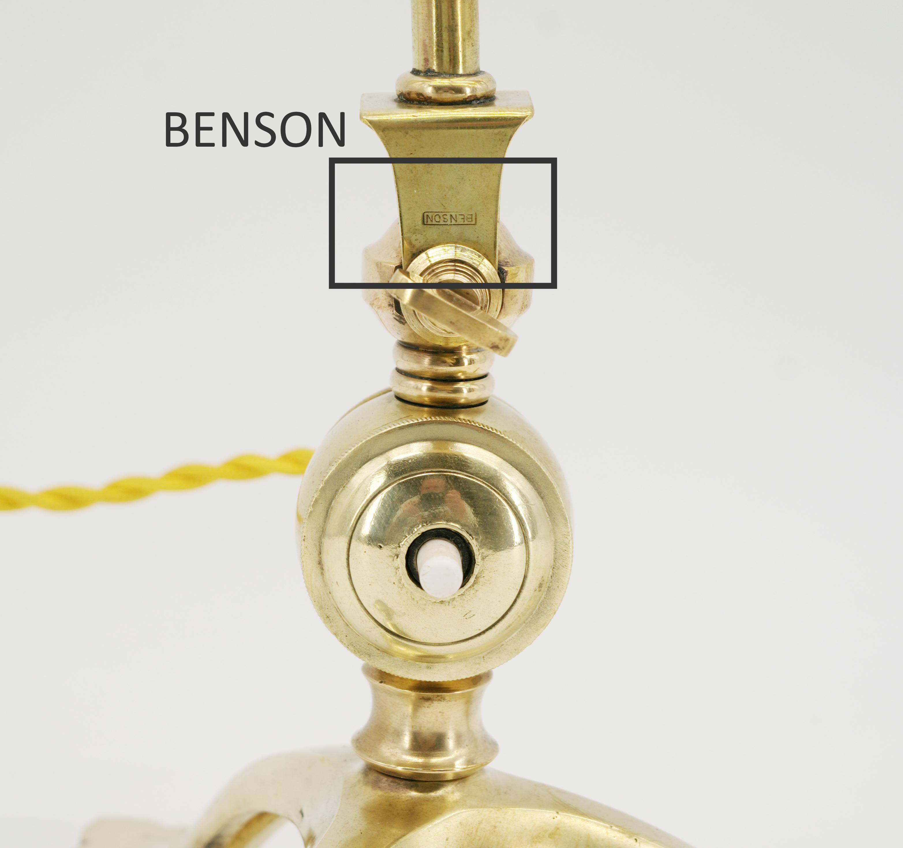 Lampada da tavolo o applique W.A.S. Benson, 1900 in vendita 5