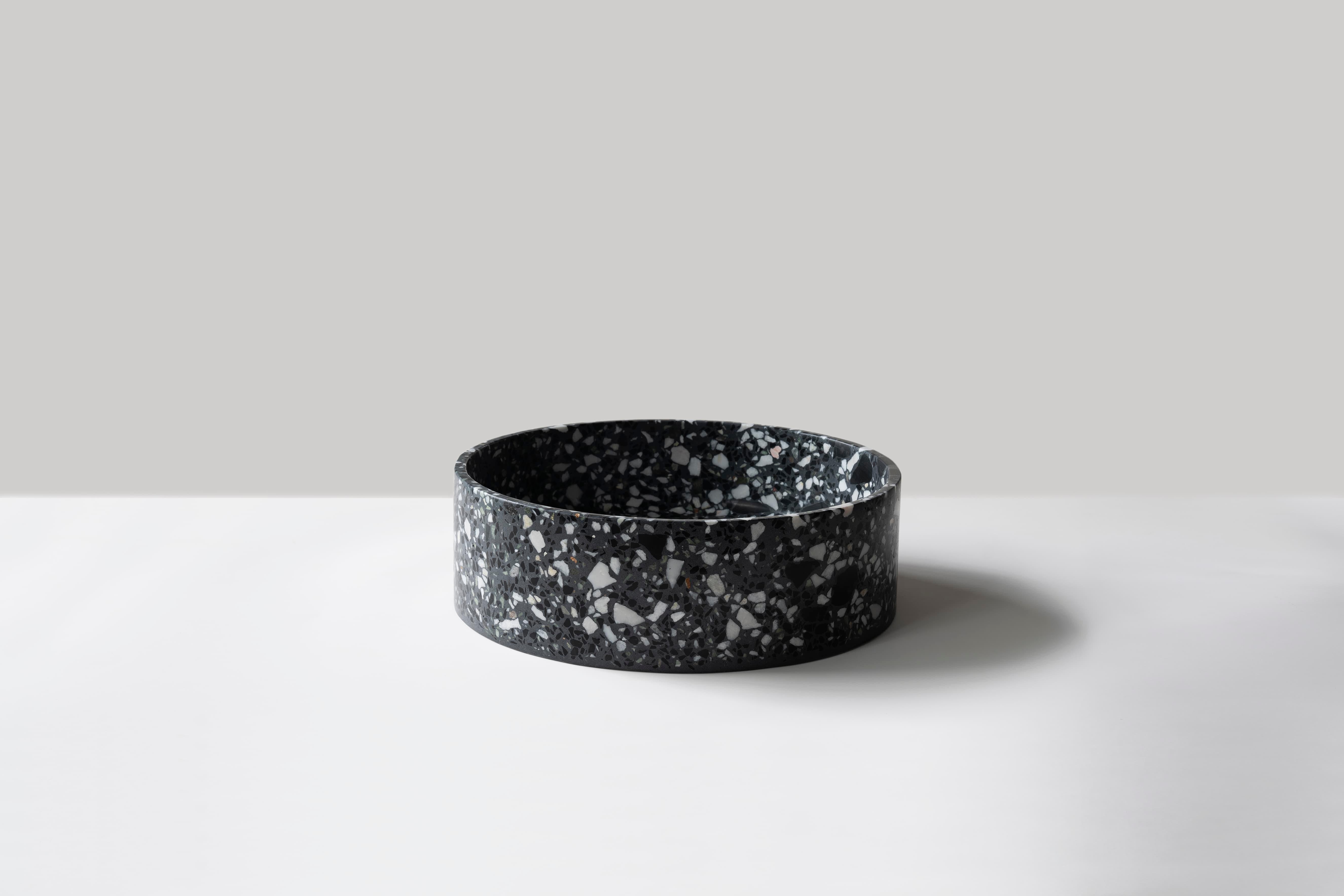 Wash Basin / Vessel Sink 'HUI' Made of Terrazzo 'Sky Blue' For Sale 4