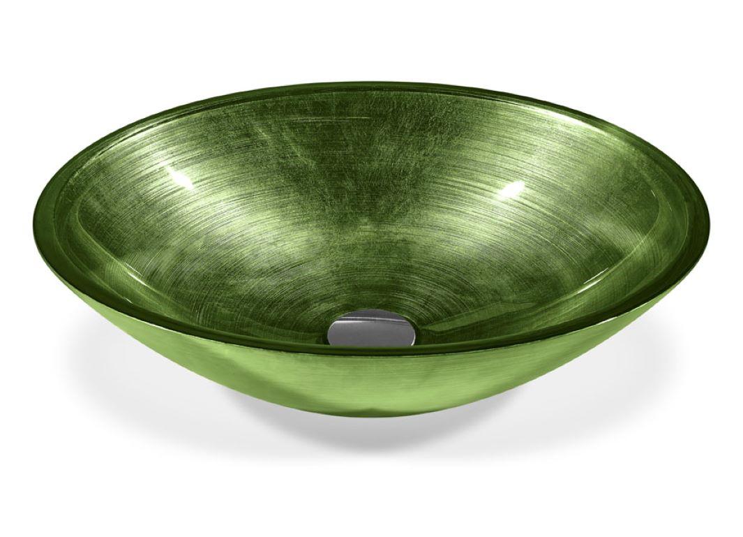 Lavabo de vidrio sodocálcico sin plomo Disponible en 3 dimensiones diferentes en venta 3